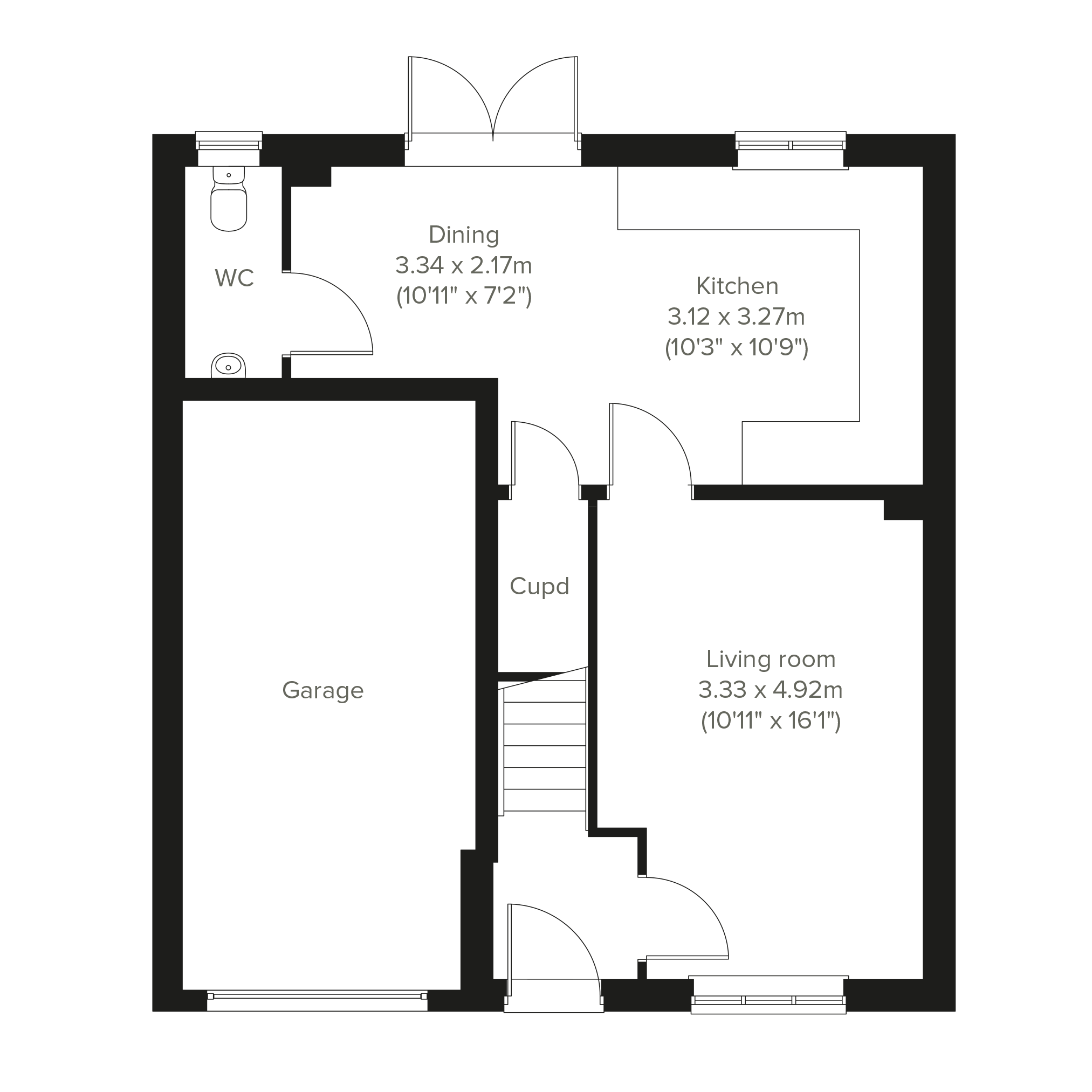 275, Common Lane, Knottingley floorplan