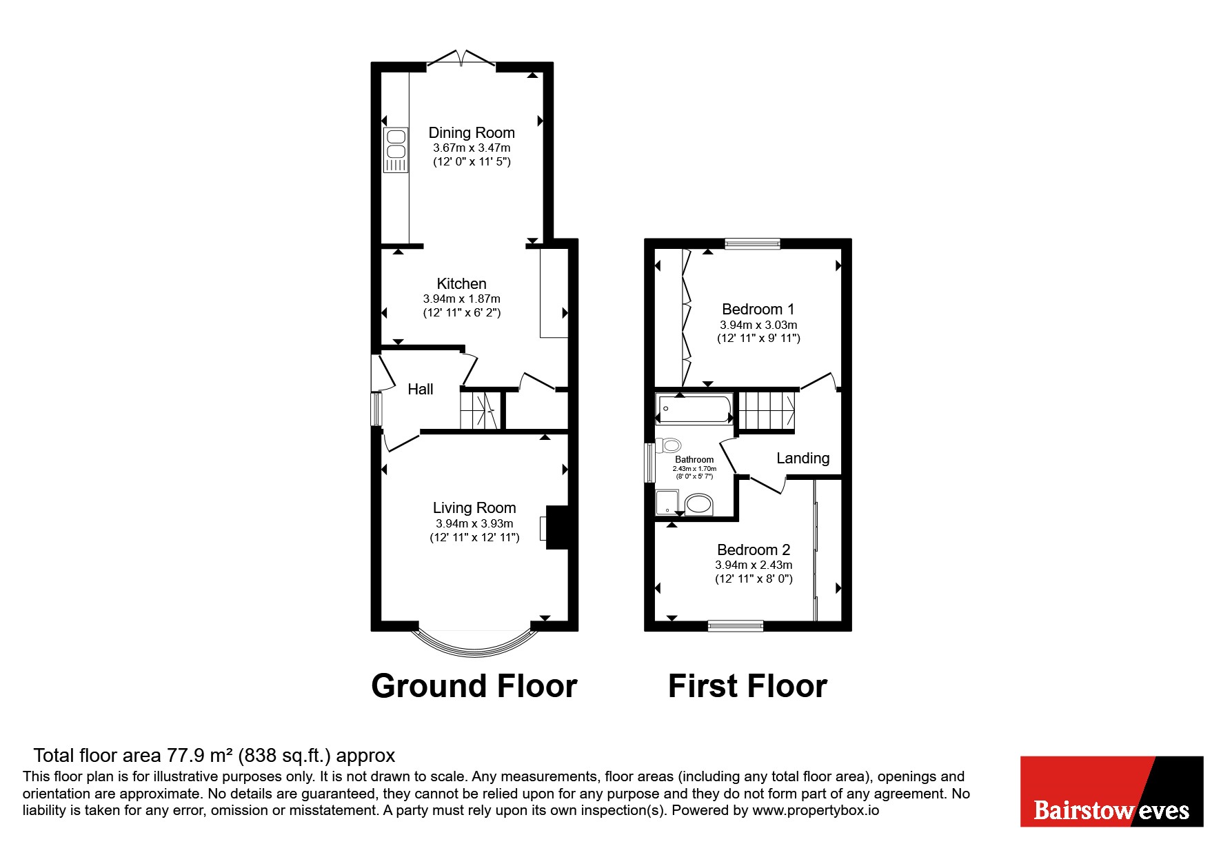 385, Watnall Road, Nottingham floorplan