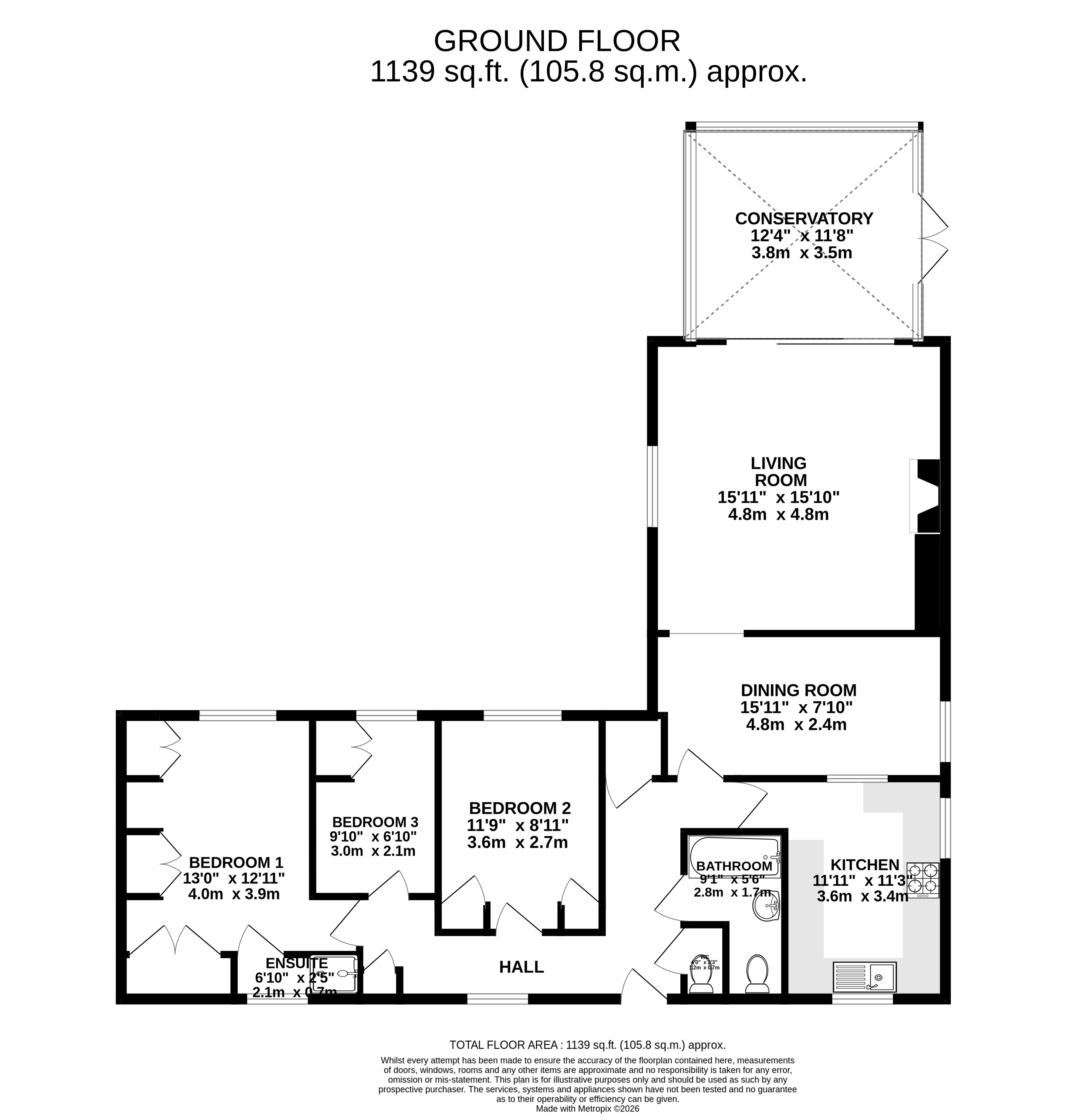 The Pantiles, Chapel Road, Colchester floorplan