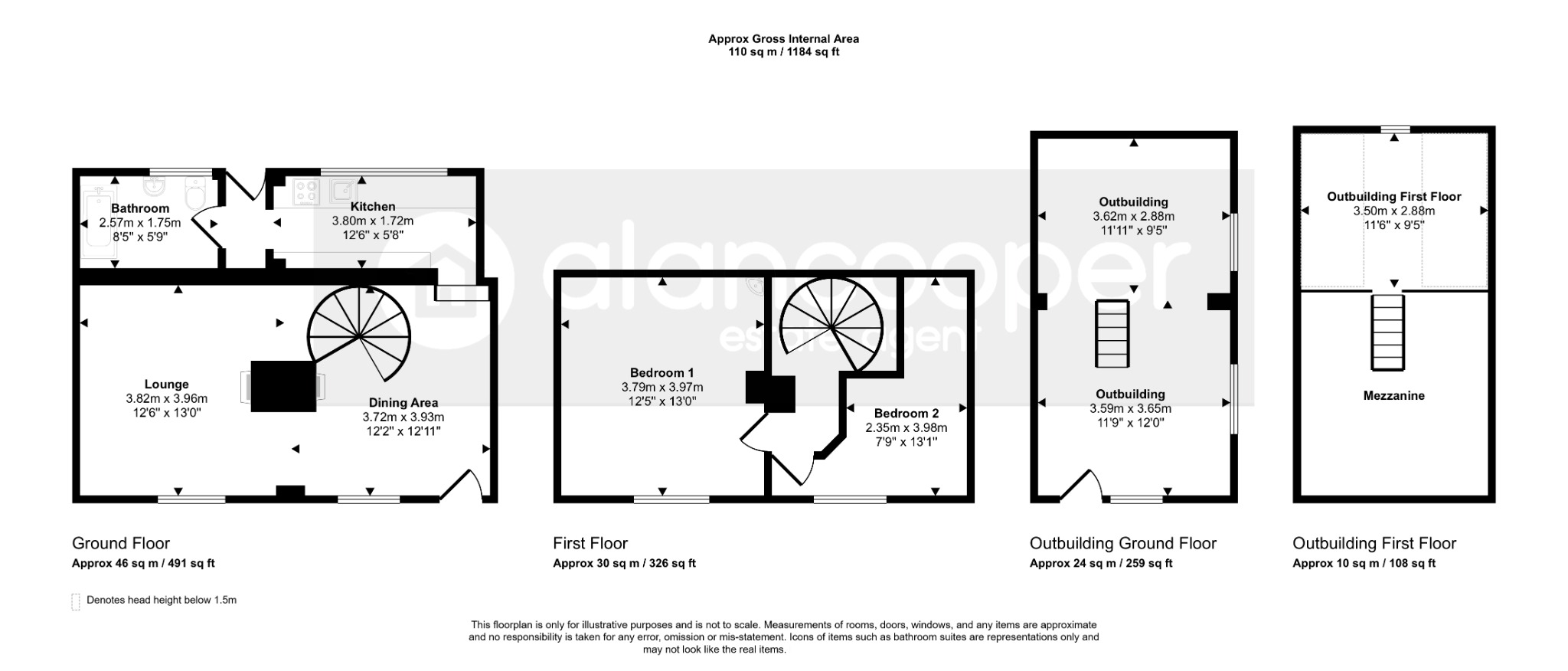 15 Chequer Street, Bulkington, Warwickshire floorplan