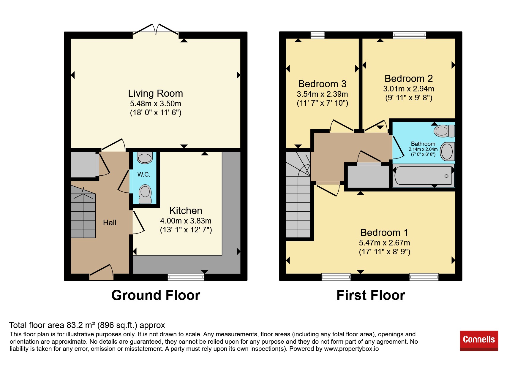 12, Robert Darry Close, Sudbury floorplan