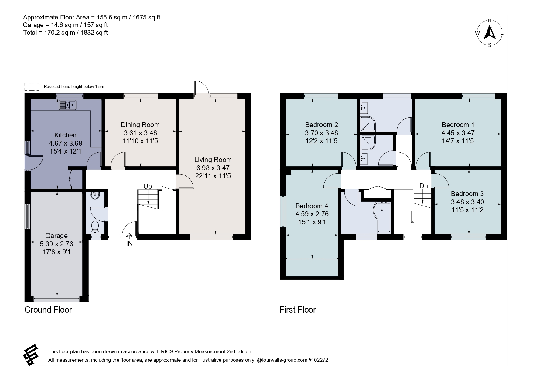 97, Long Road, Cambridgeshire floorplan