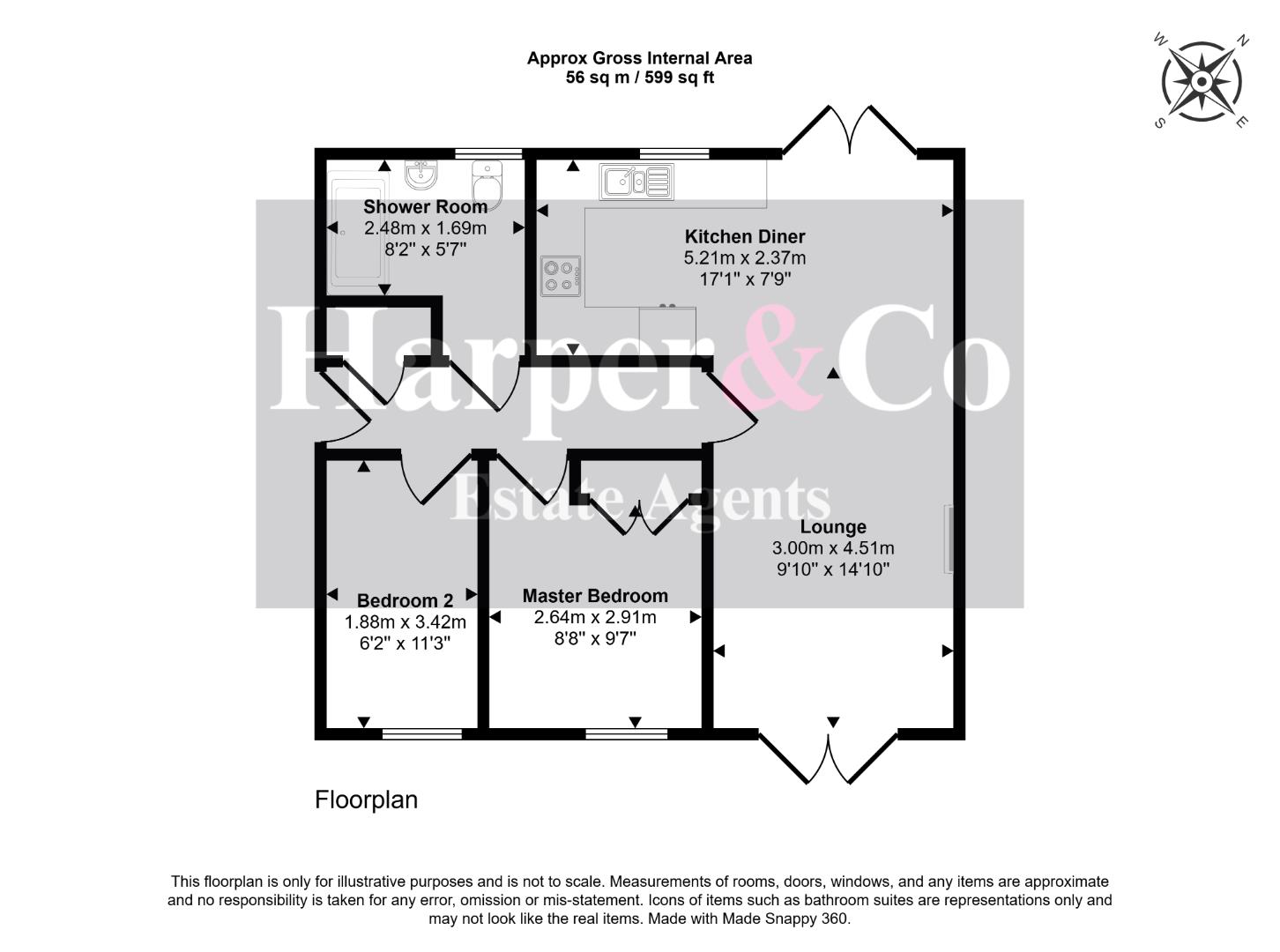 13, Hartburn Mews, Stockton-On-Tees floorplan