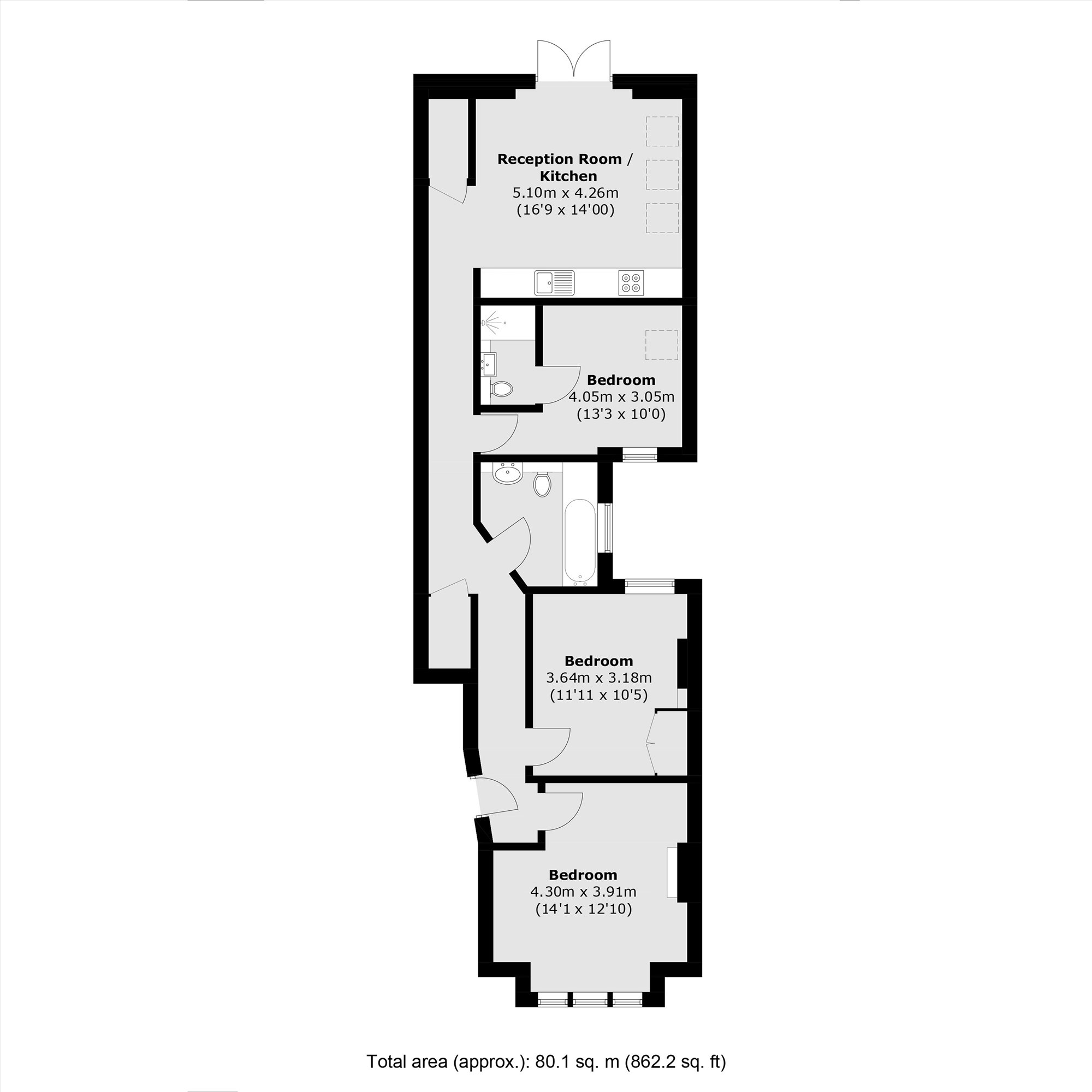 70, Silver Crescent, London floorplan