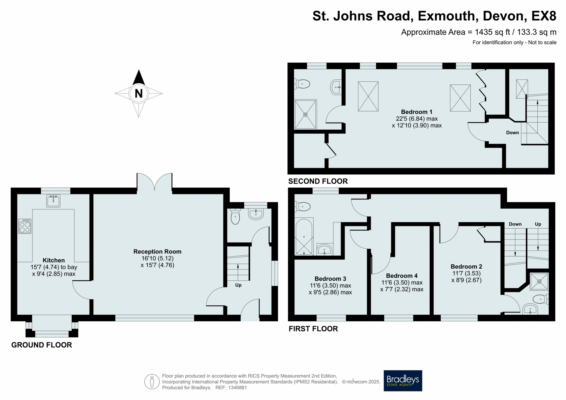 3 Withycombe Barton Mews,, St. Johns Road, Devon floorplan