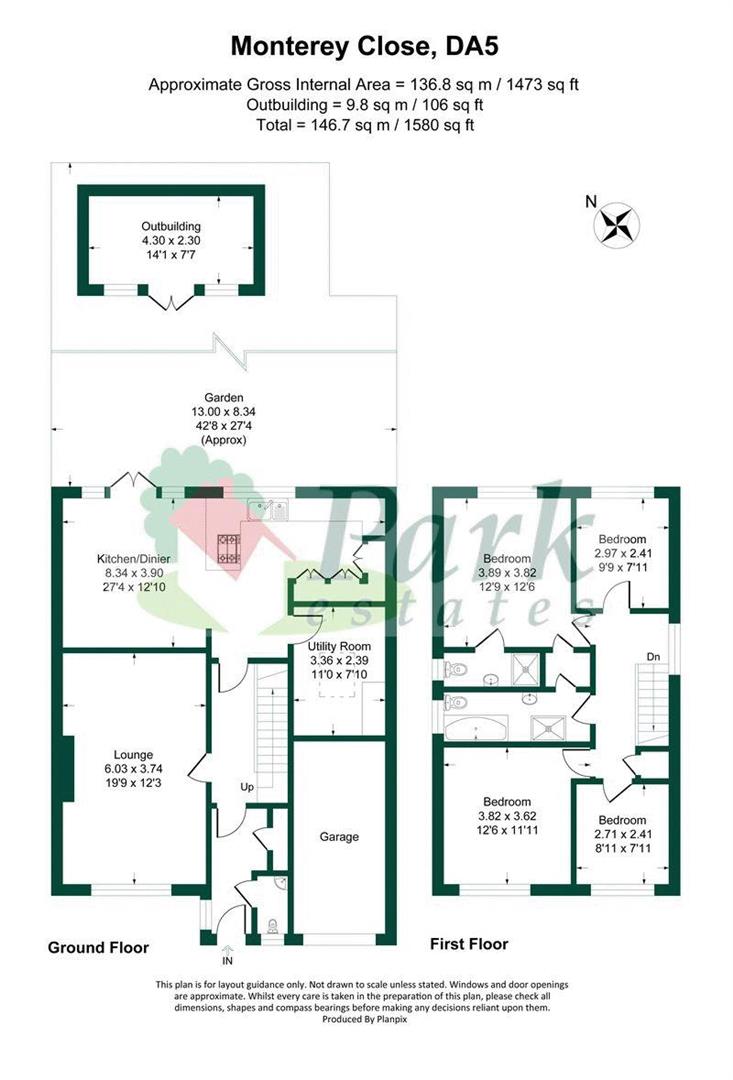 10, Monterey Close, Bexley floorplan