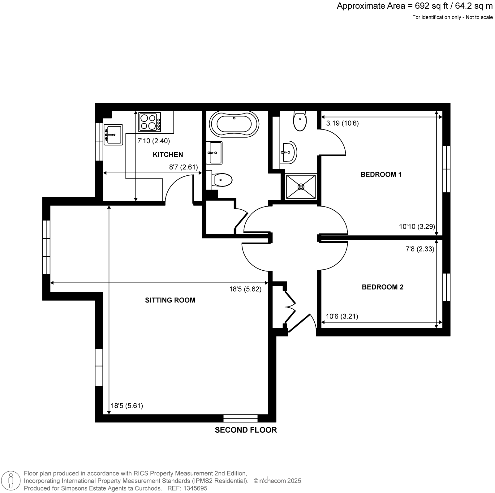 Flat 17,, Concord Court, Kingston upon Thames floorplan