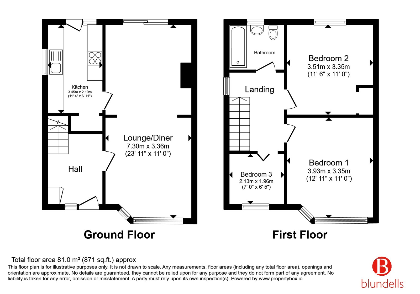 26, Station Road, Sheffield floorplan