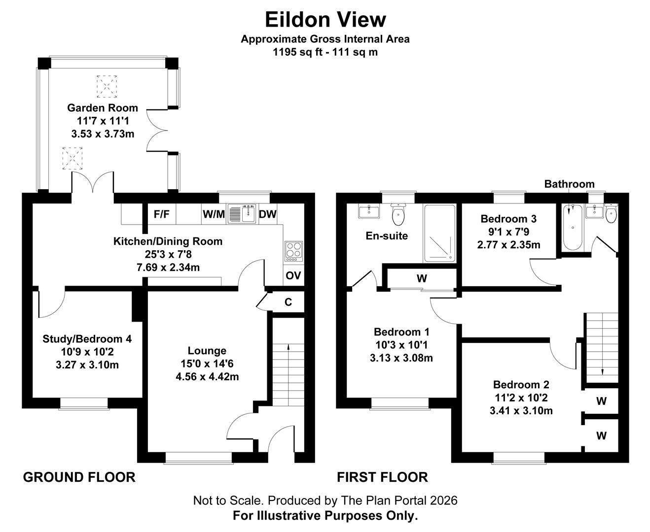 33, Eildon View, Melrose floorplan