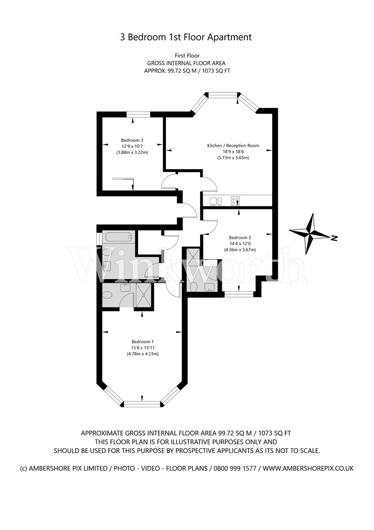 Flat 2, 927, Finchley Road, London floorplan