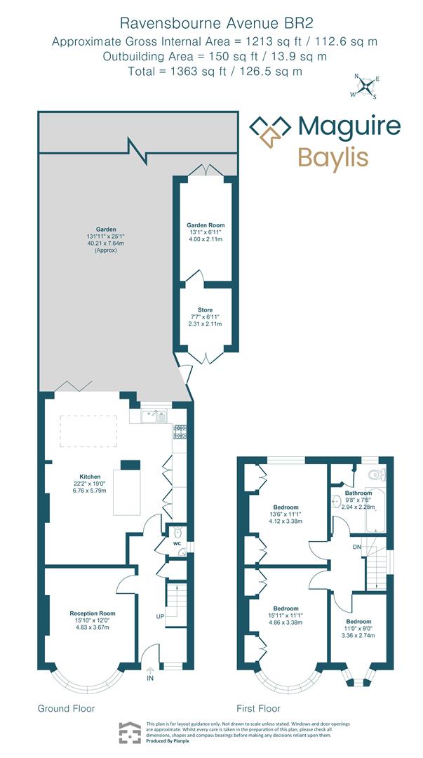 80, Ravensbourne Avenue, Bromley floorplan