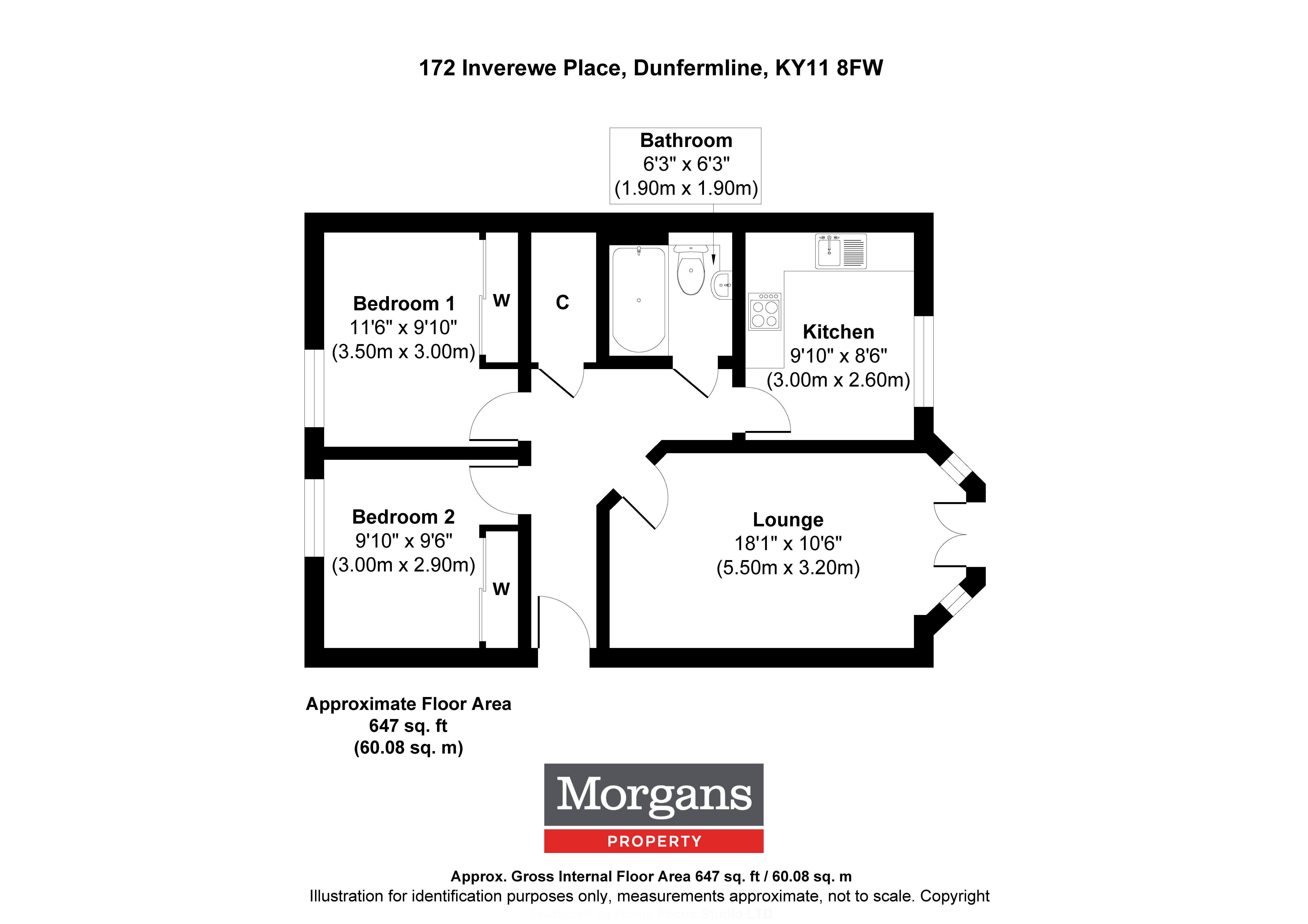 172, Inverewe Place, Dunfermline floorplan