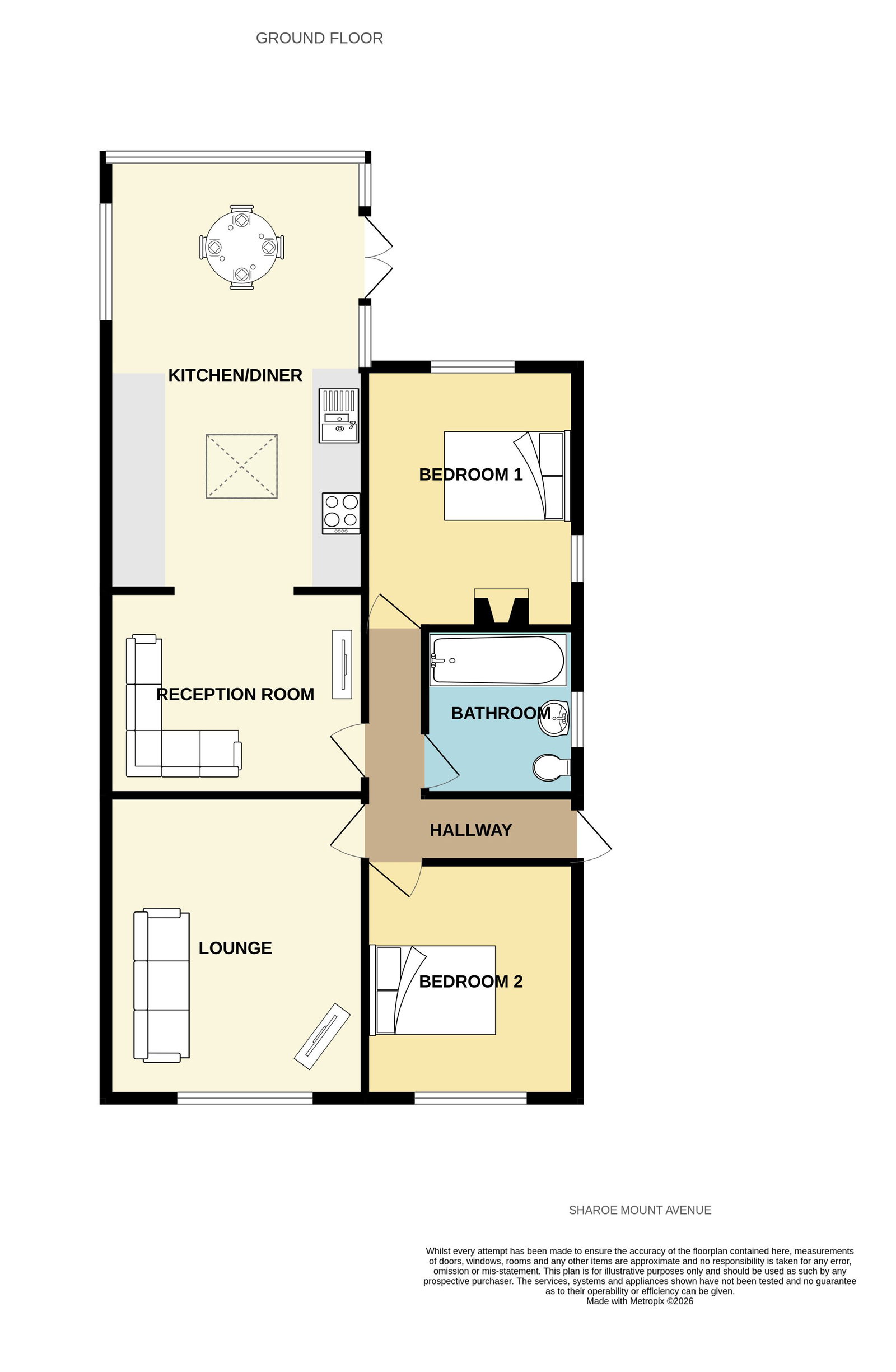4, Sharoe Mount Avenue, Preston floorplan