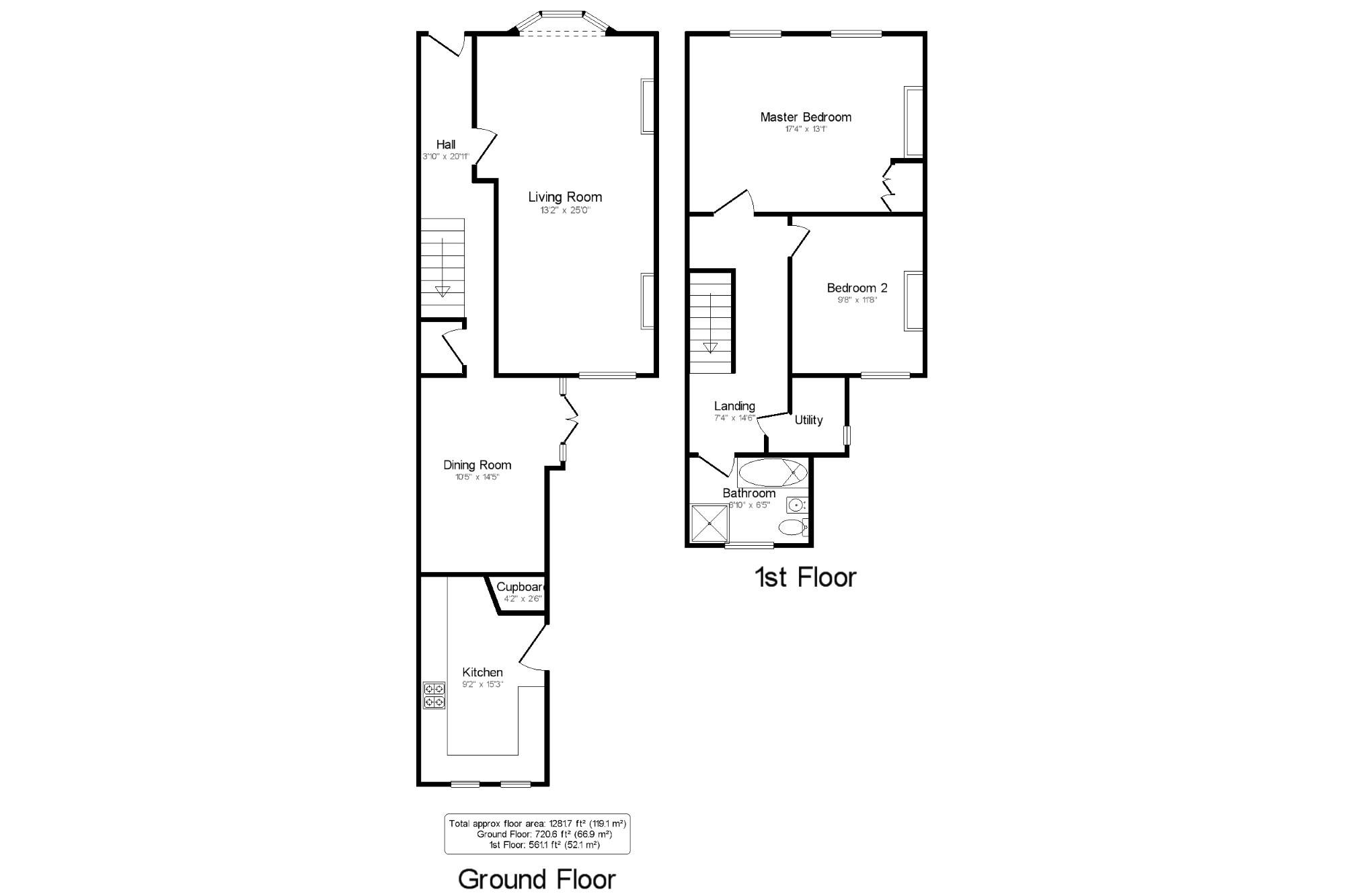 2 Bedrooms Terraced house for sale in East Molesey, Esher, Surrey KT8