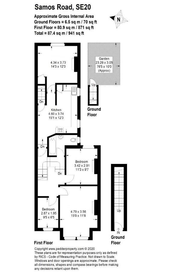 Samos Road, London floorplan