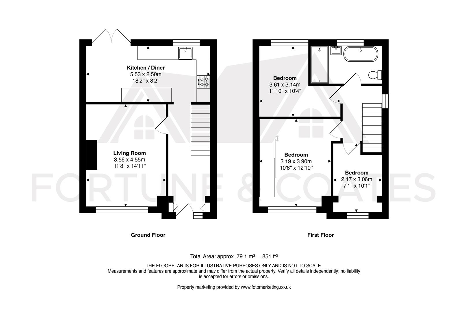 13, Elmbridge, Harlow floorplan