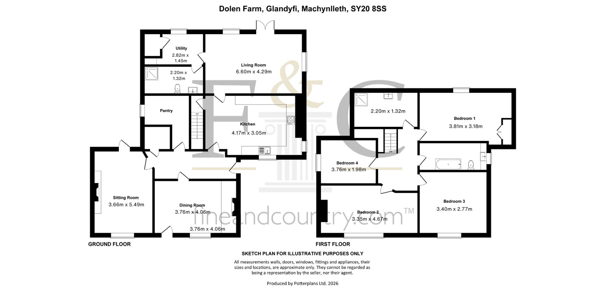 Dolen Farm, Machynlleth floorplan