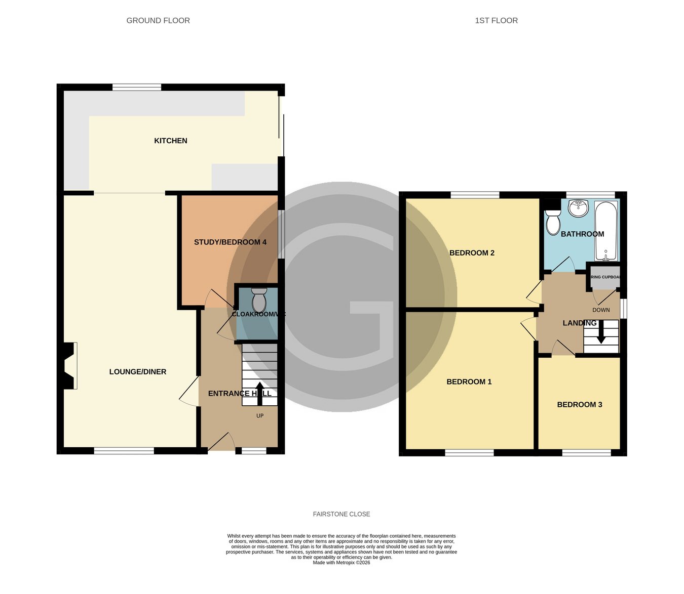 32, Fairstone Close, Hastings floorplan