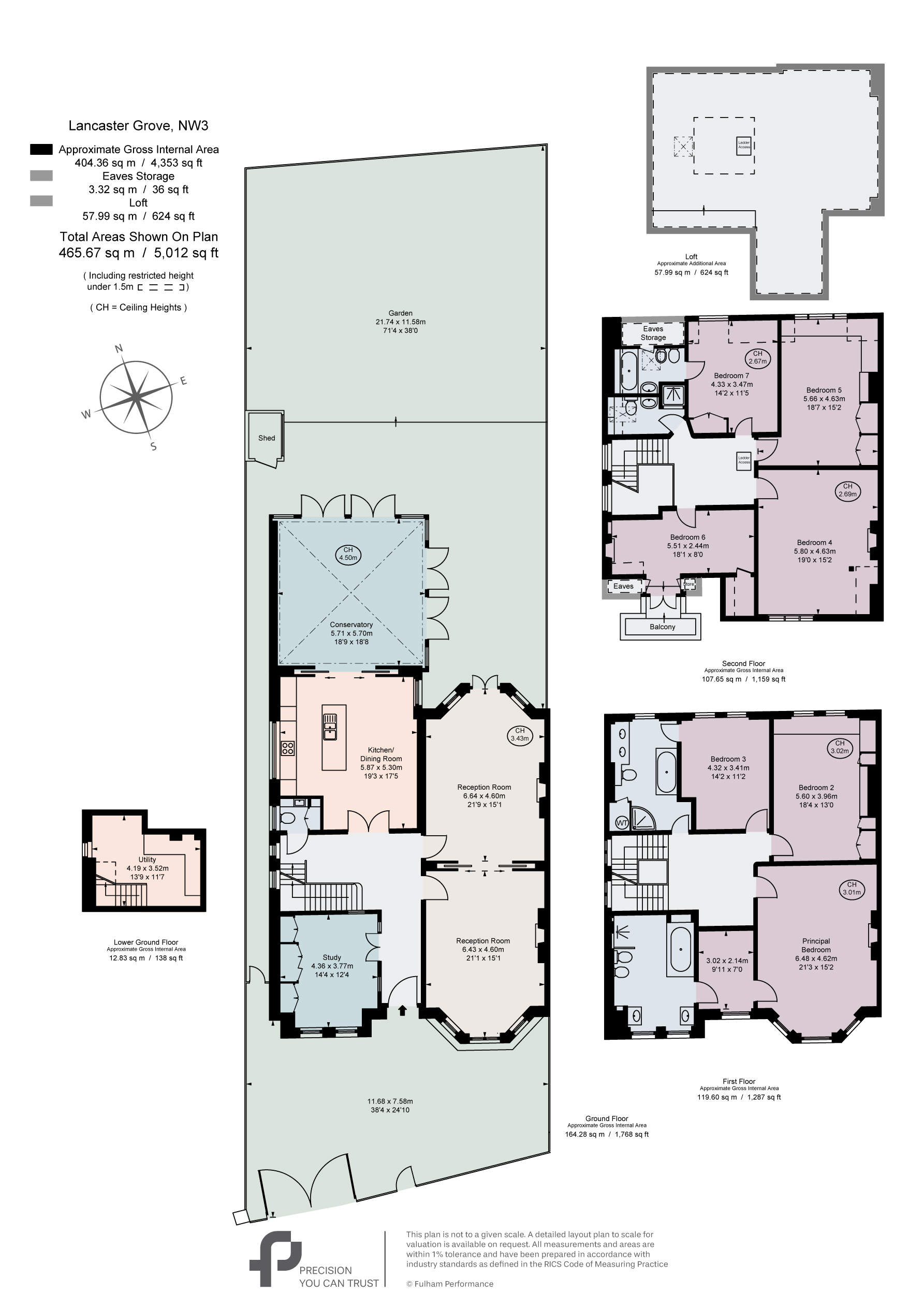 53, Lancaster Grove, London floorplan