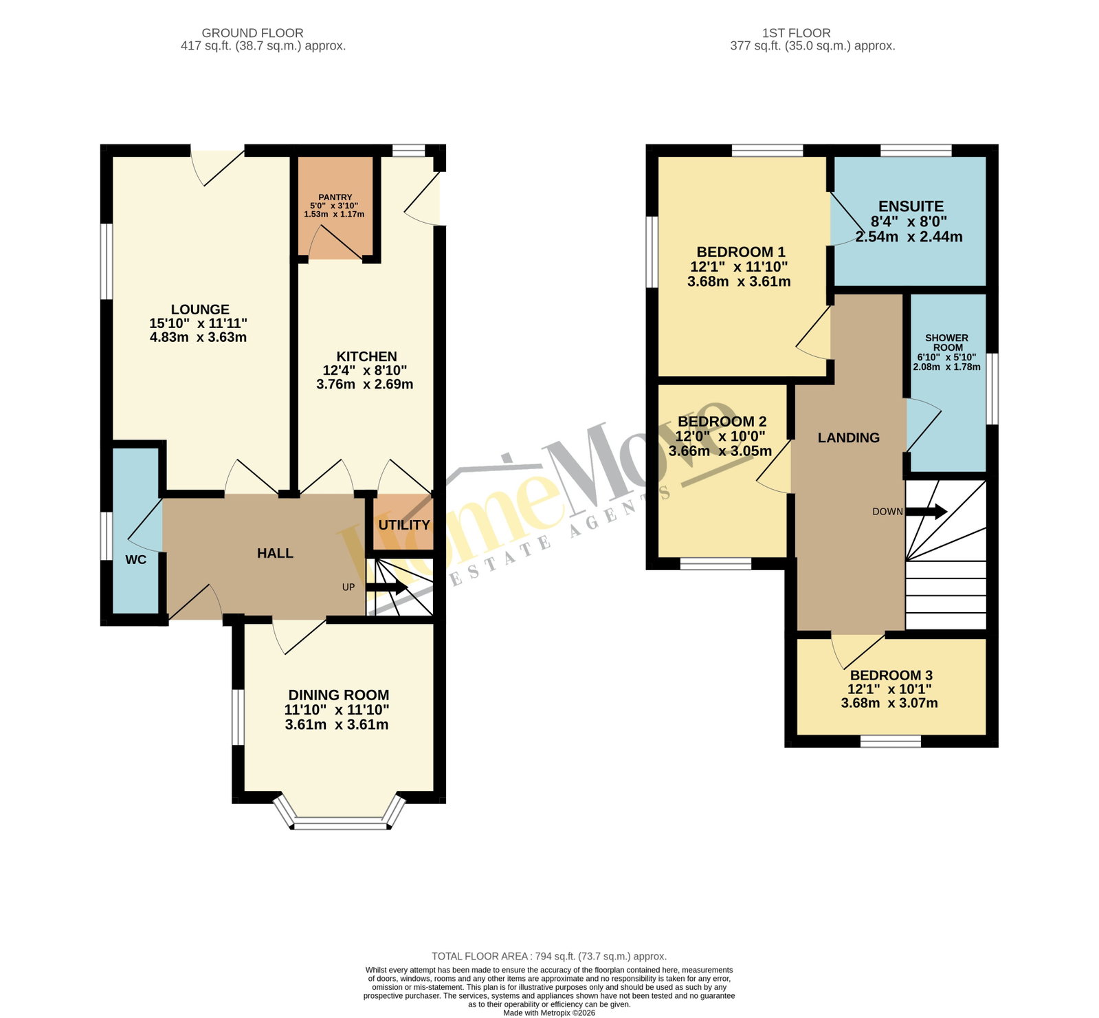44, Laythorpe Avenue, Skegness floorplan