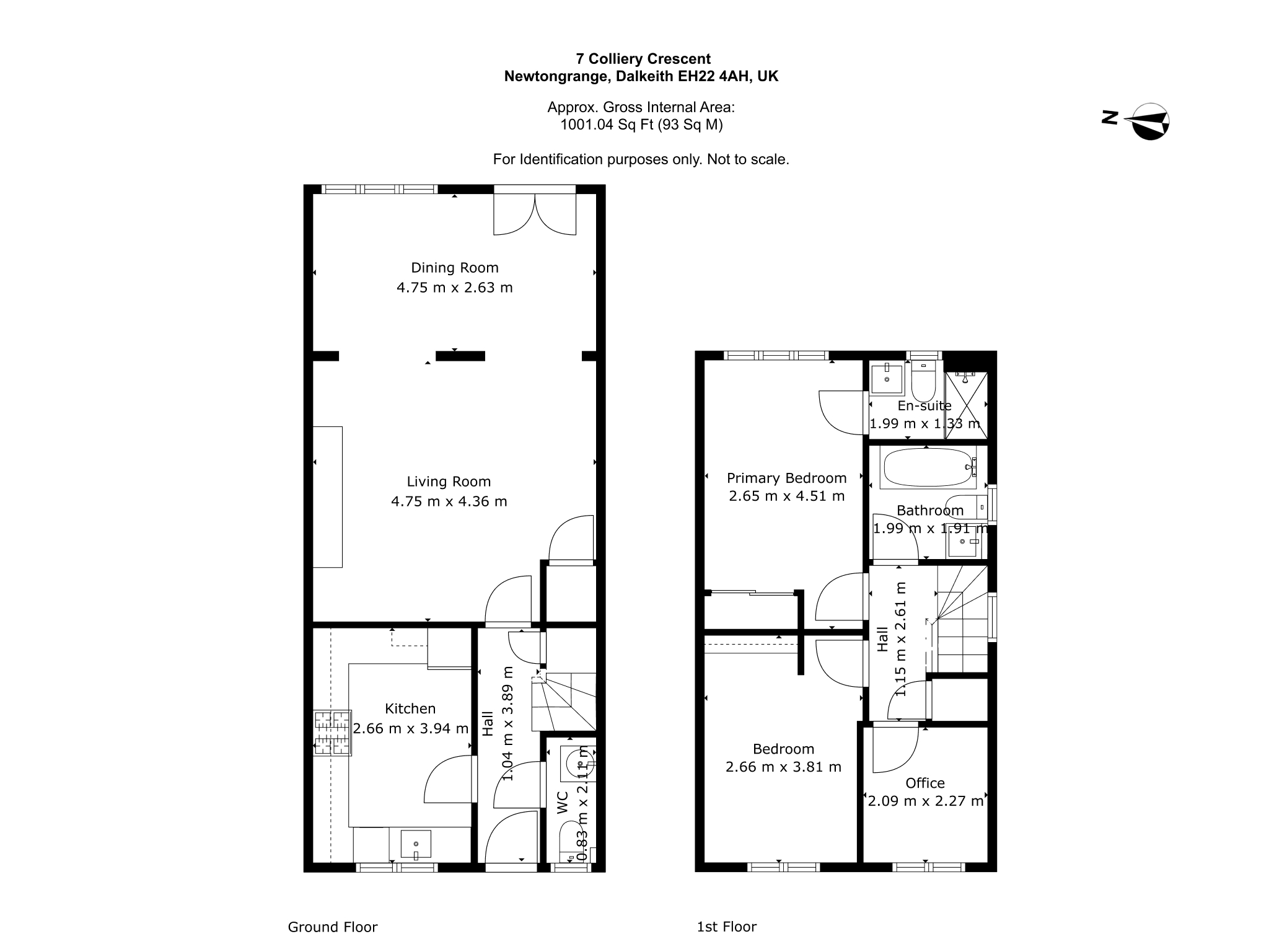 7, Colliery Crescent, Newtongrange floorplan