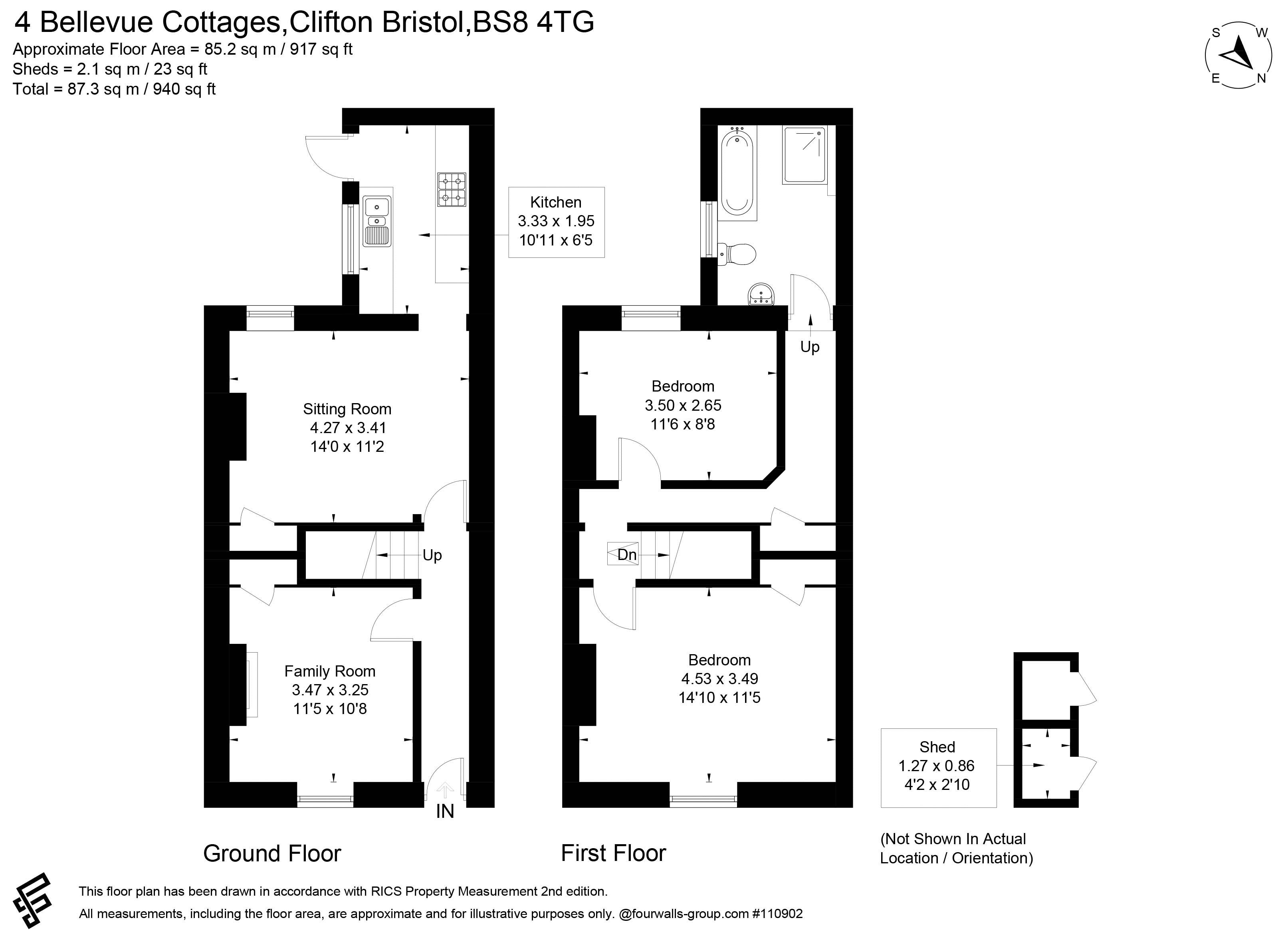 4, Bellevue Cottages, Bristol floorplan