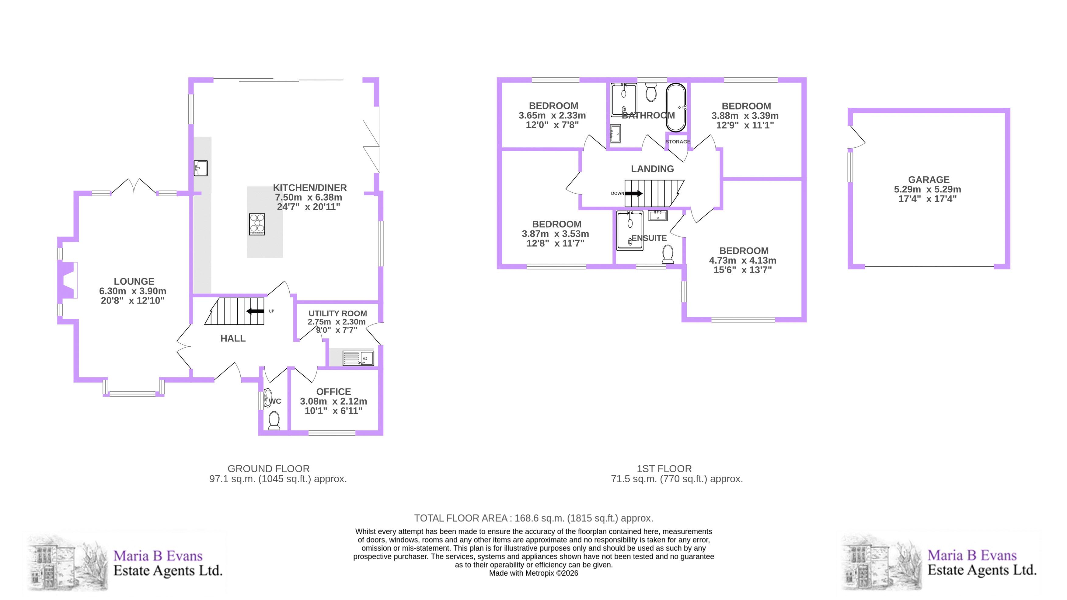 4, Chaucer Close, Chorley floorplan