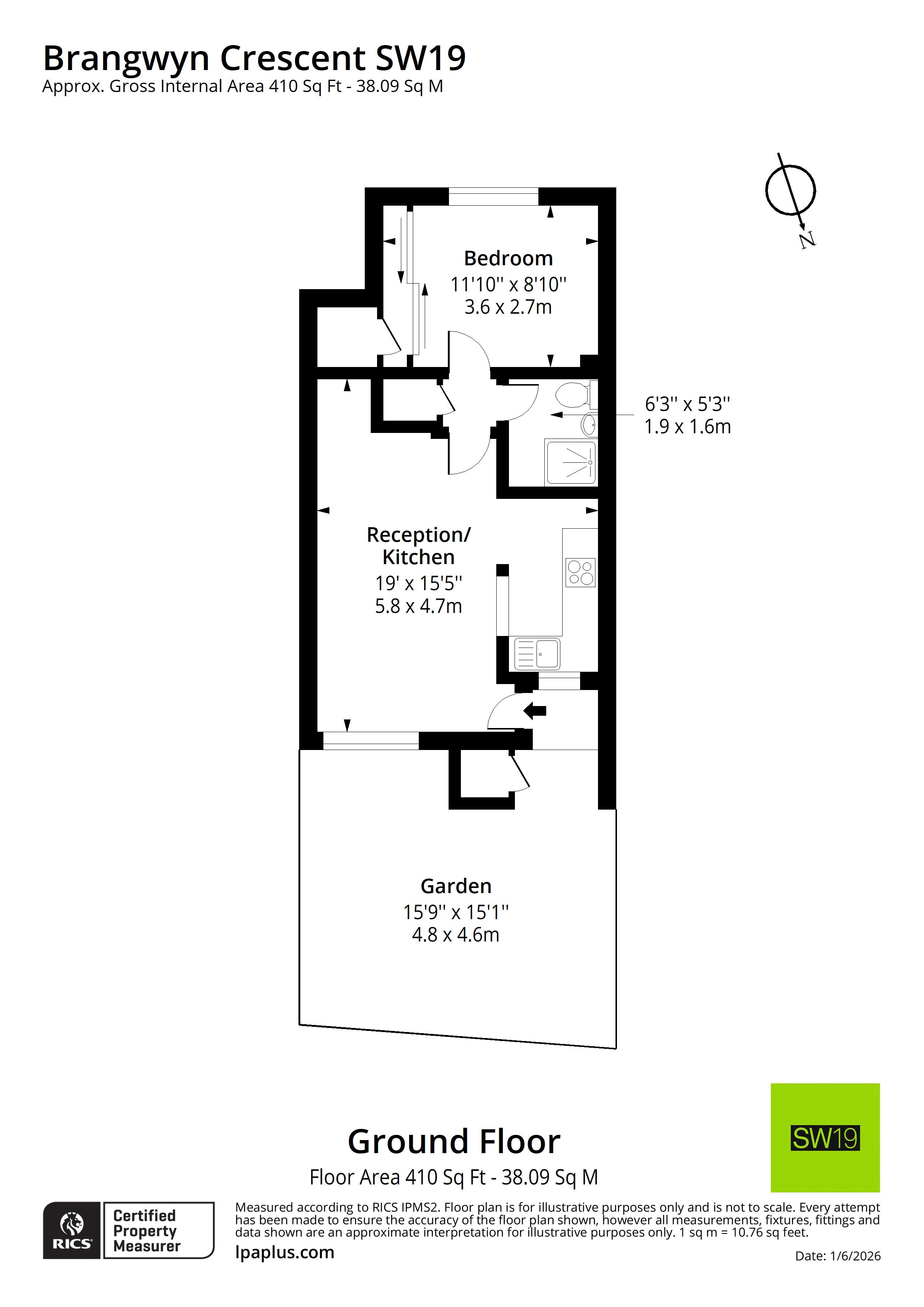 123, Brangwyn Crescent, London floorplan