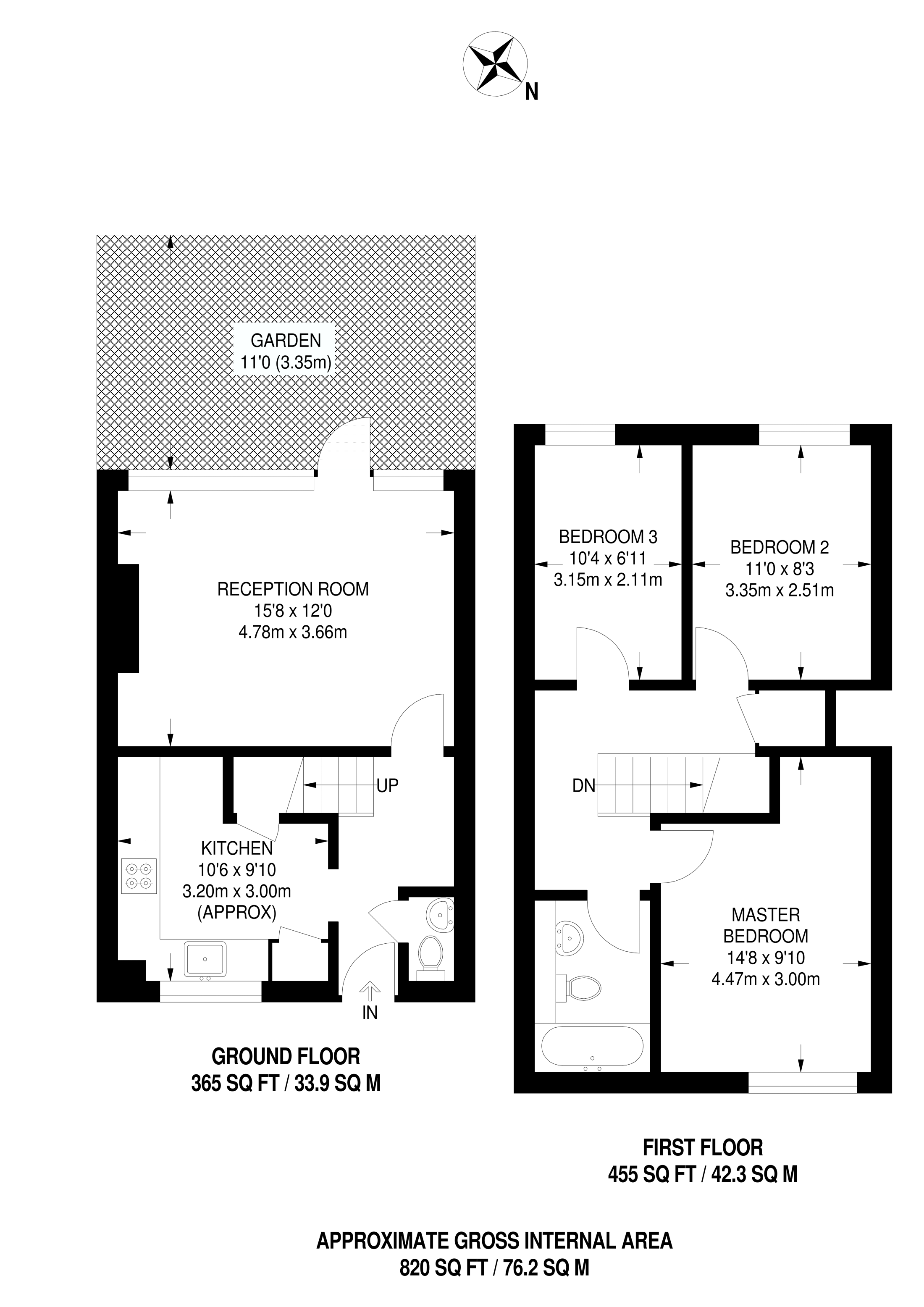 3 Bedrooms Maisonette to rent in Rupert Gardens, Brixton SW9