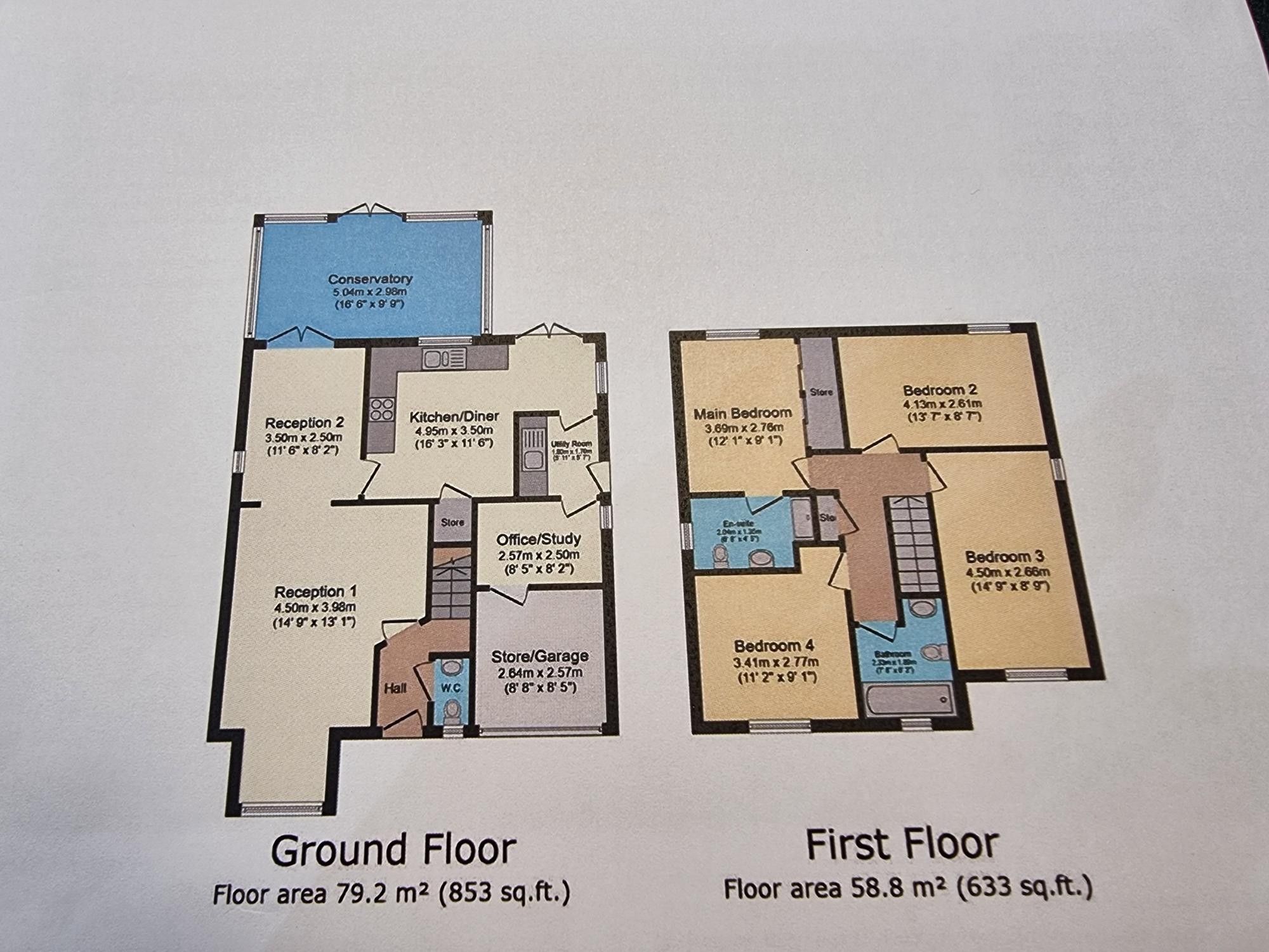 5 Cwrt Dyfed, Barry floorplan