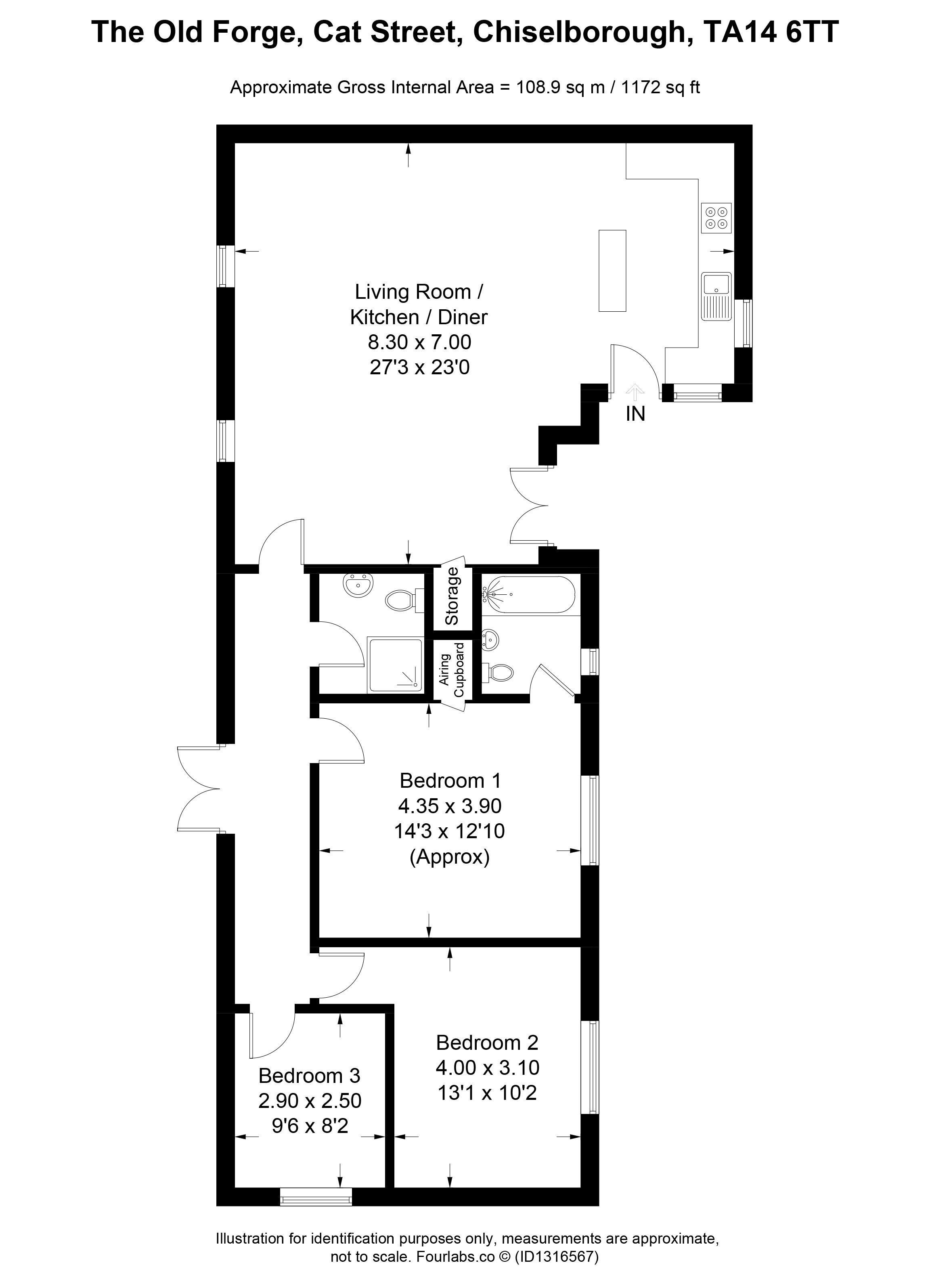 The Old Forge, Cat Street, Stoke-Sub-Hamdon floorplan