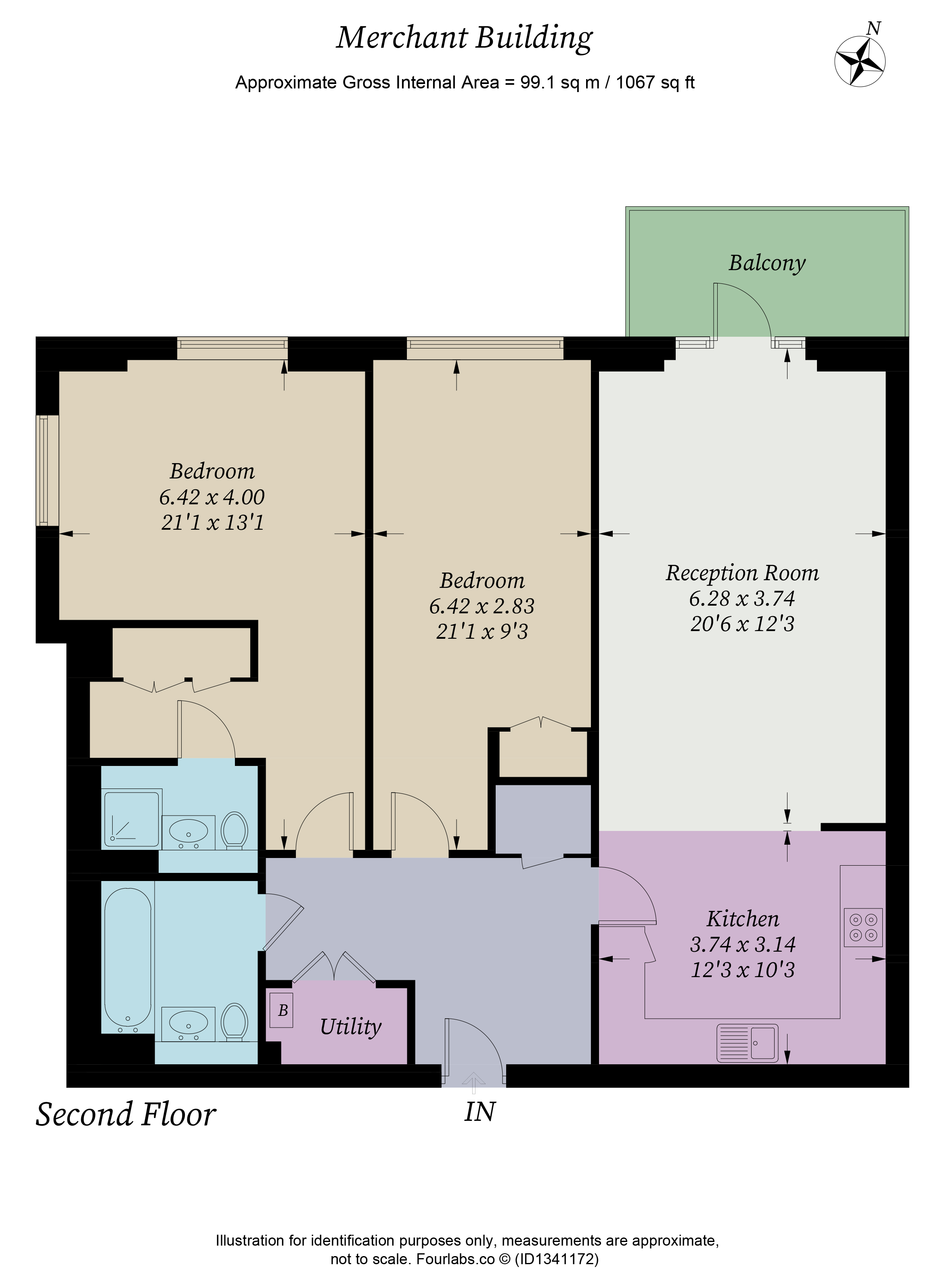 Wharf Road, London floorplan