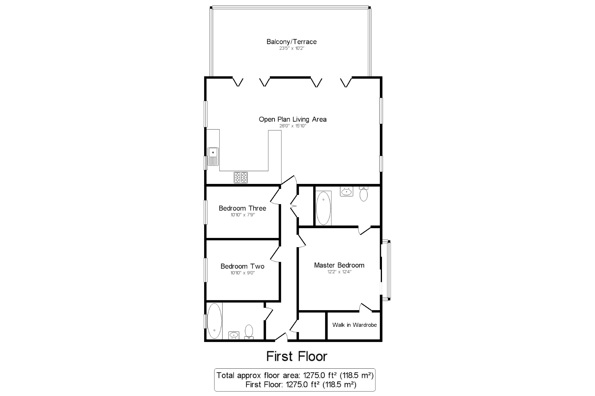 3 Bedrooms Flat for sale in Weydown Road, Haslemere, Surrey GU27