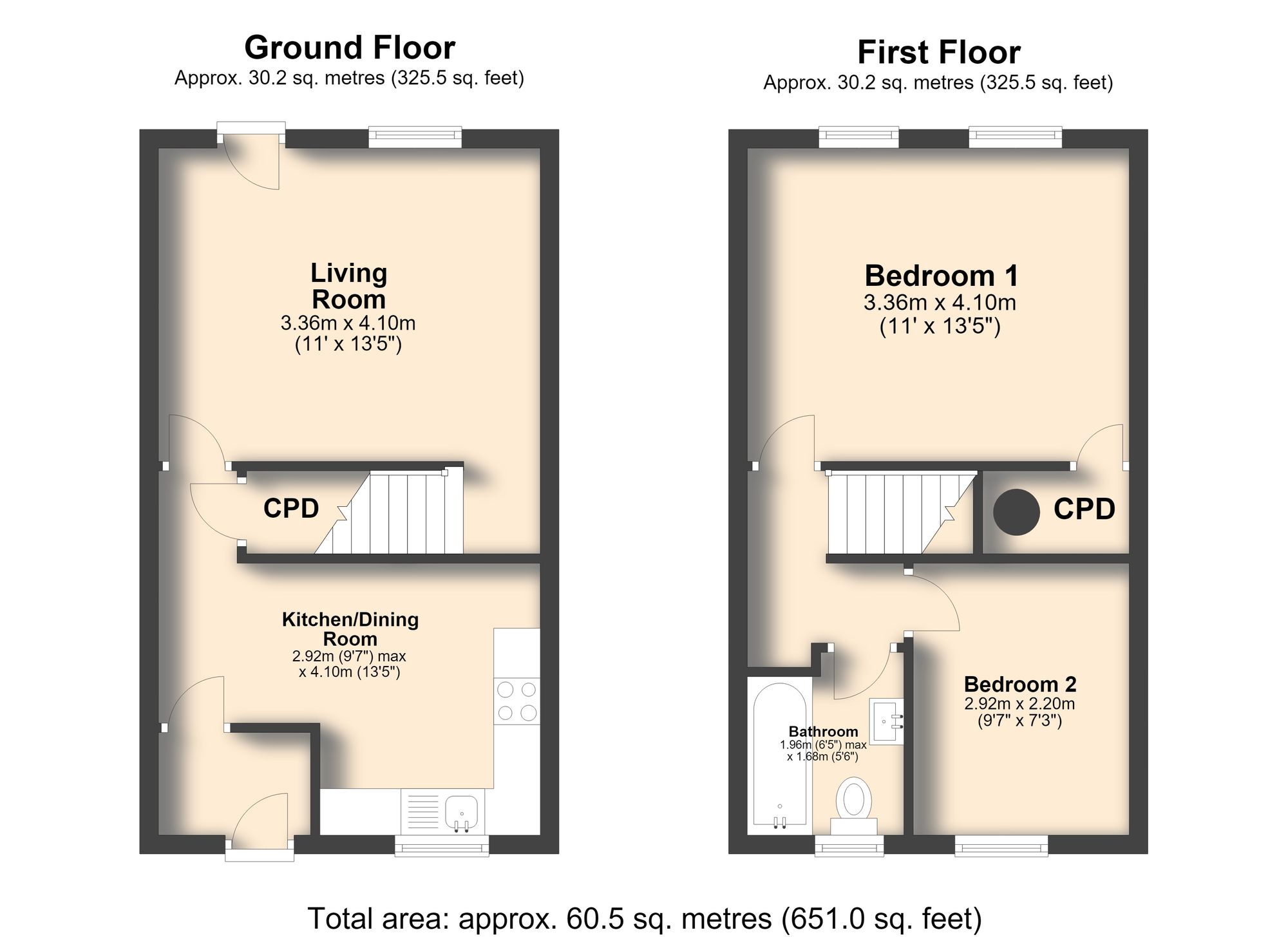 27 Broadoaks Close, Chesterfield floorplan