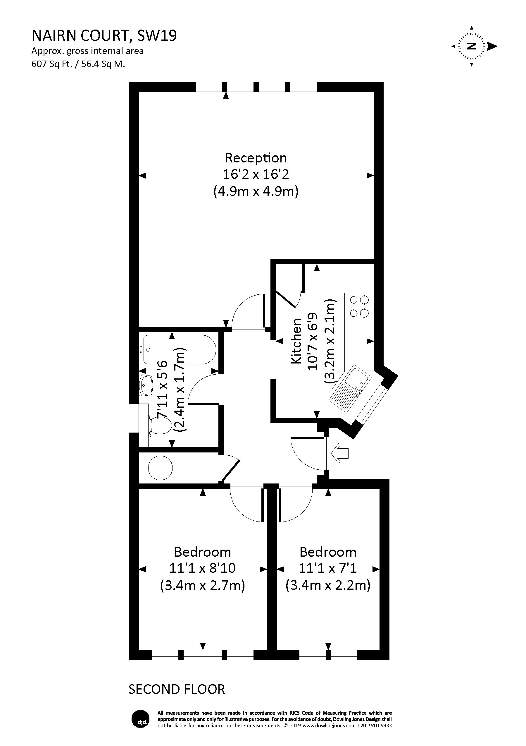 2 Bedrooms Flat to rent in 7 Trinity Road, London SW19