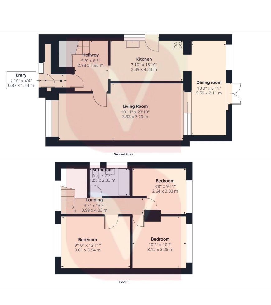392 Leagrave High Street, Luton floorplan
