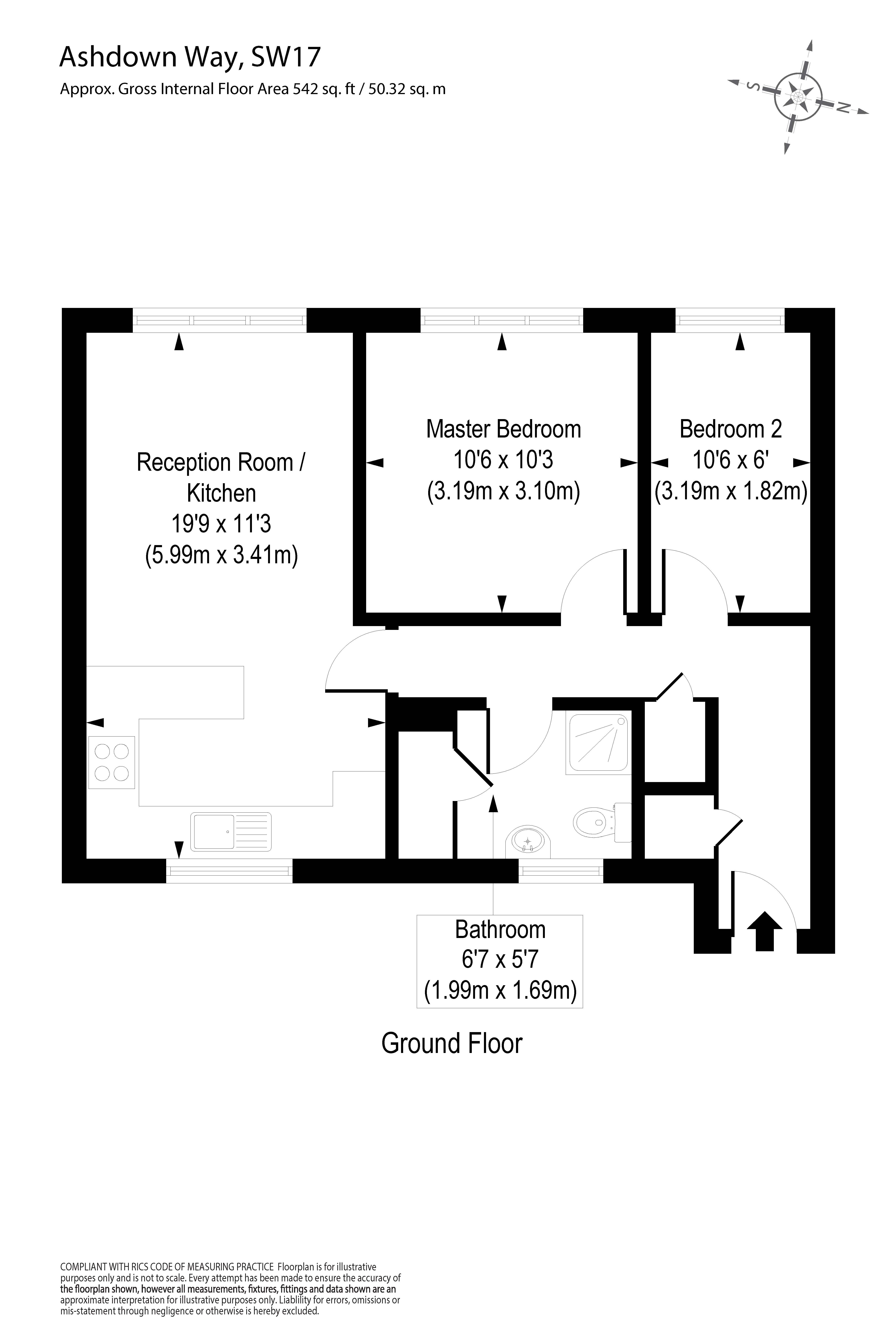 22, Ashdown Way, London floorplan