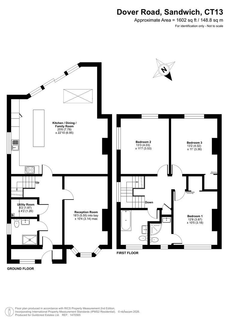 138, Dover Road, Sandwich floorplan