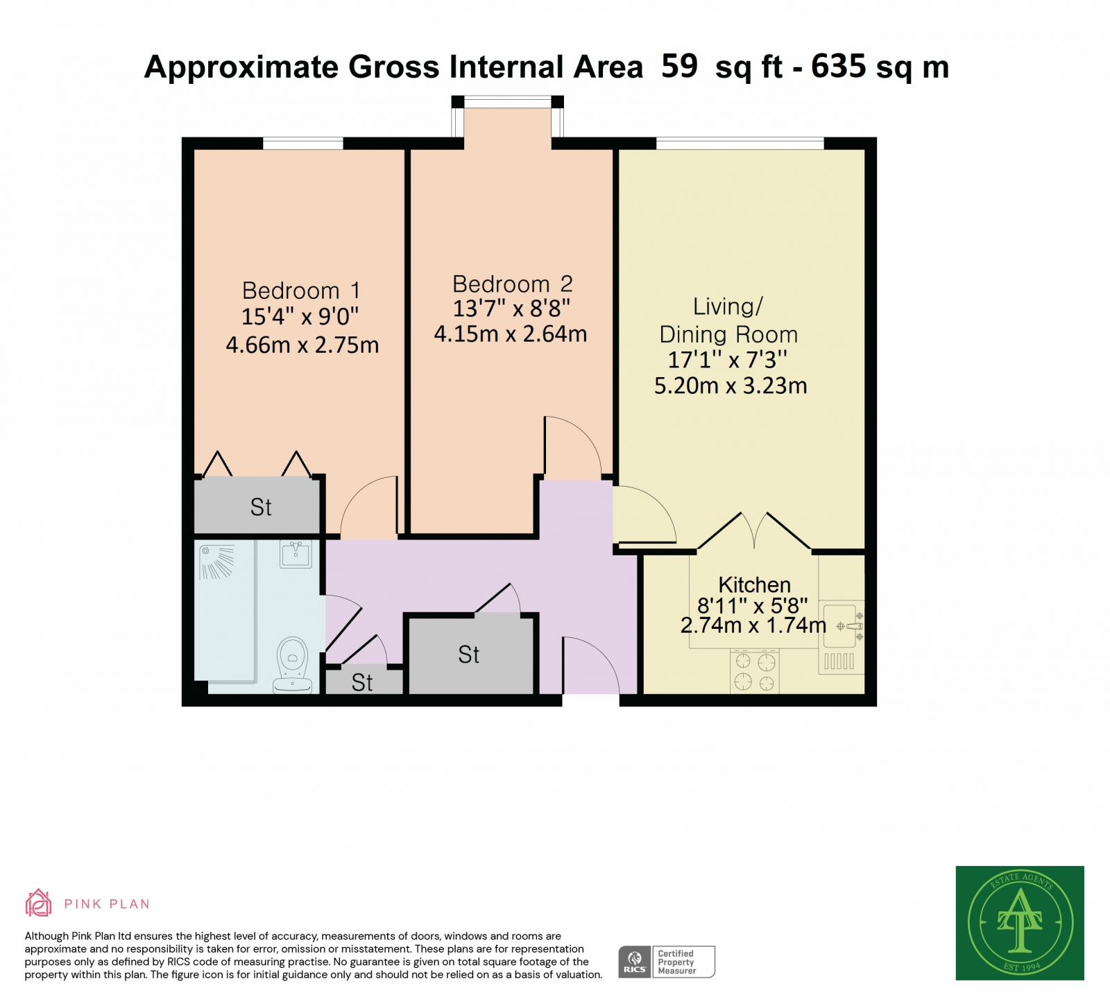 Flat 50 Woodmere Court, 7 Avenue Road, London floorplan