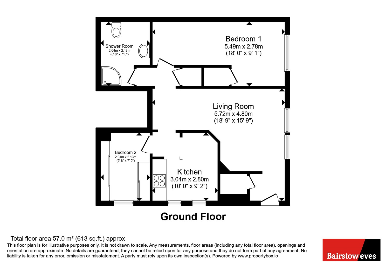 Flat 8, 205, Sandgate Road, Kent floorplan