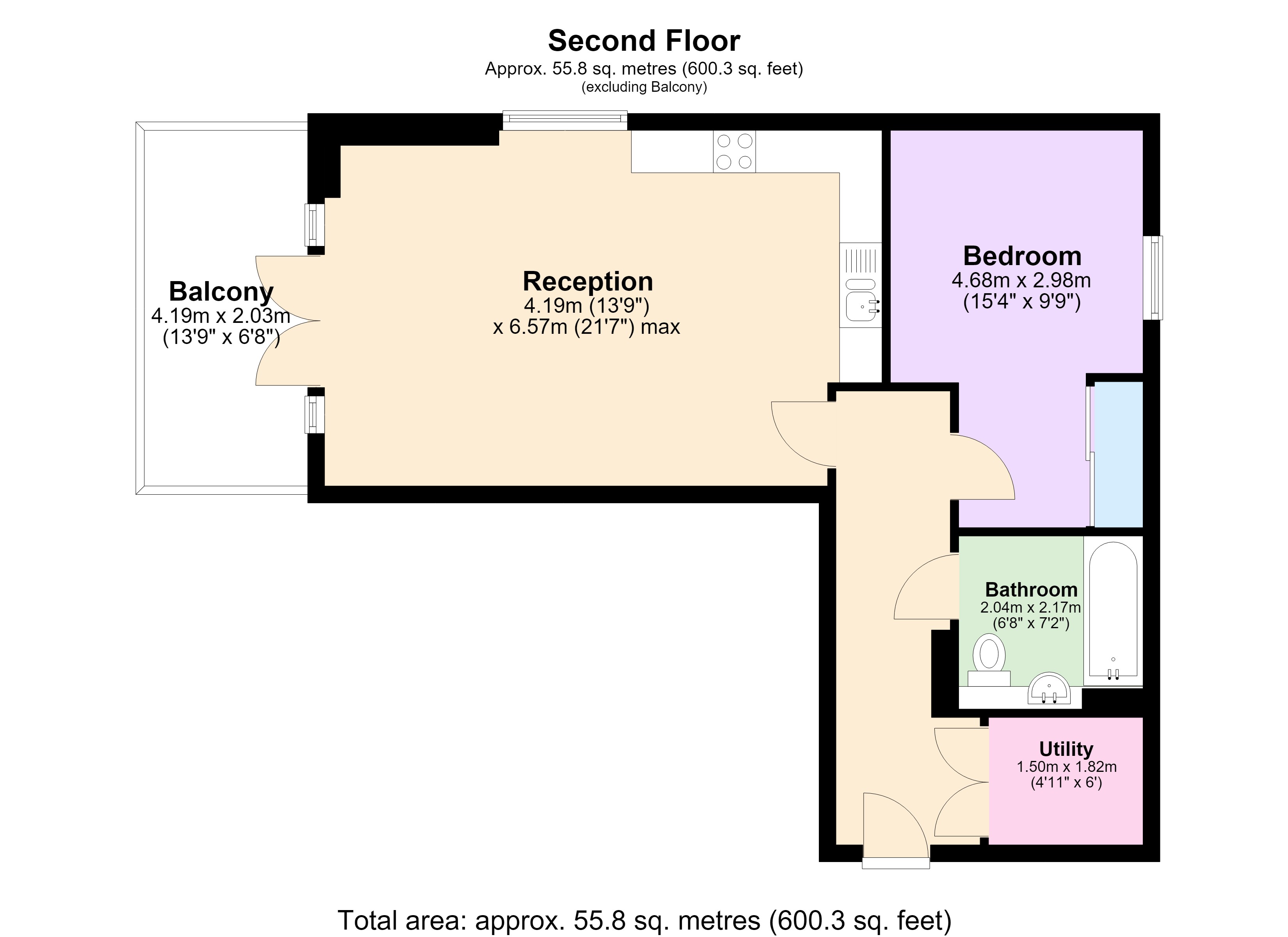 Flat 207, Kennard Apartments, 38, Artillery Place, London floorplan