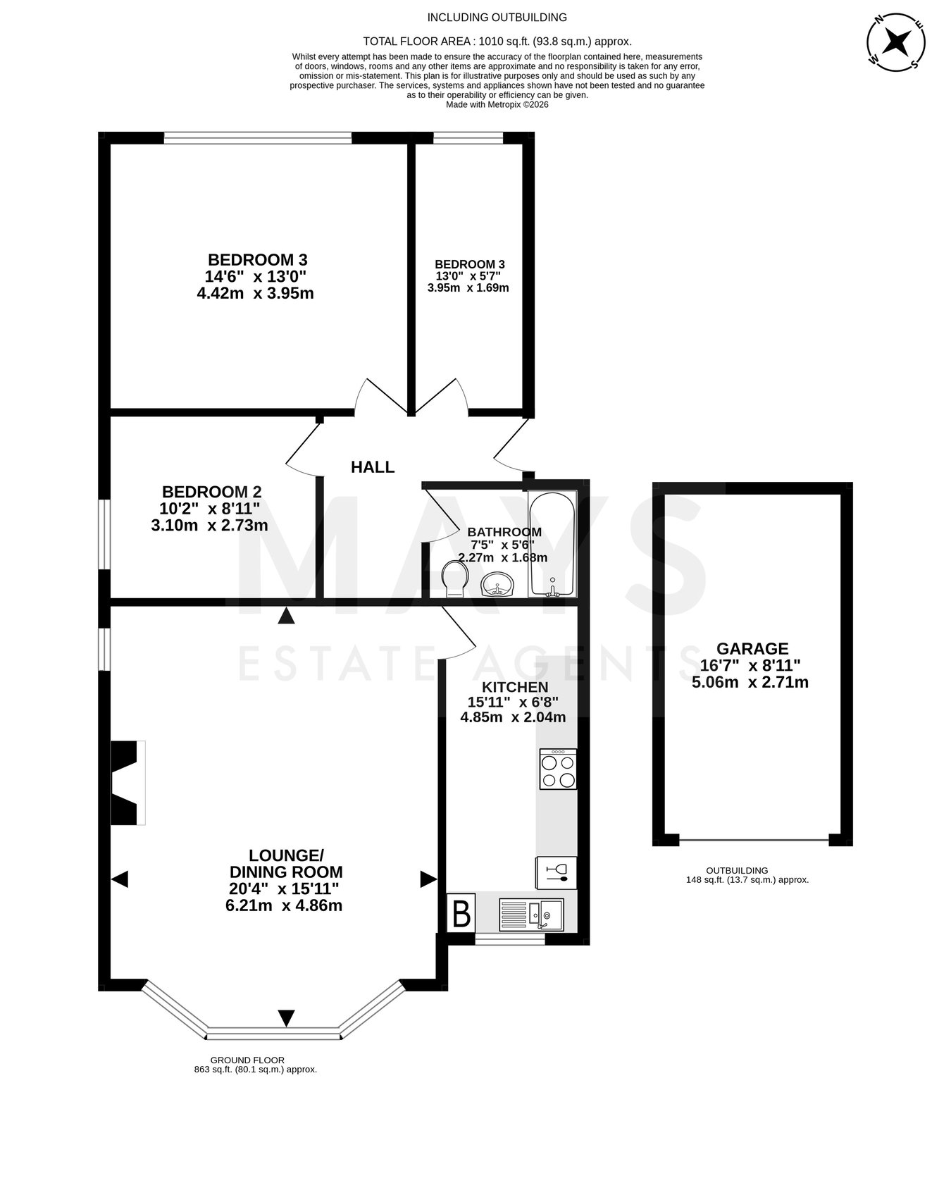 Flat 2, Hamilton Court 35 Spur Hill Avenue, Lower Parkstone floorplan