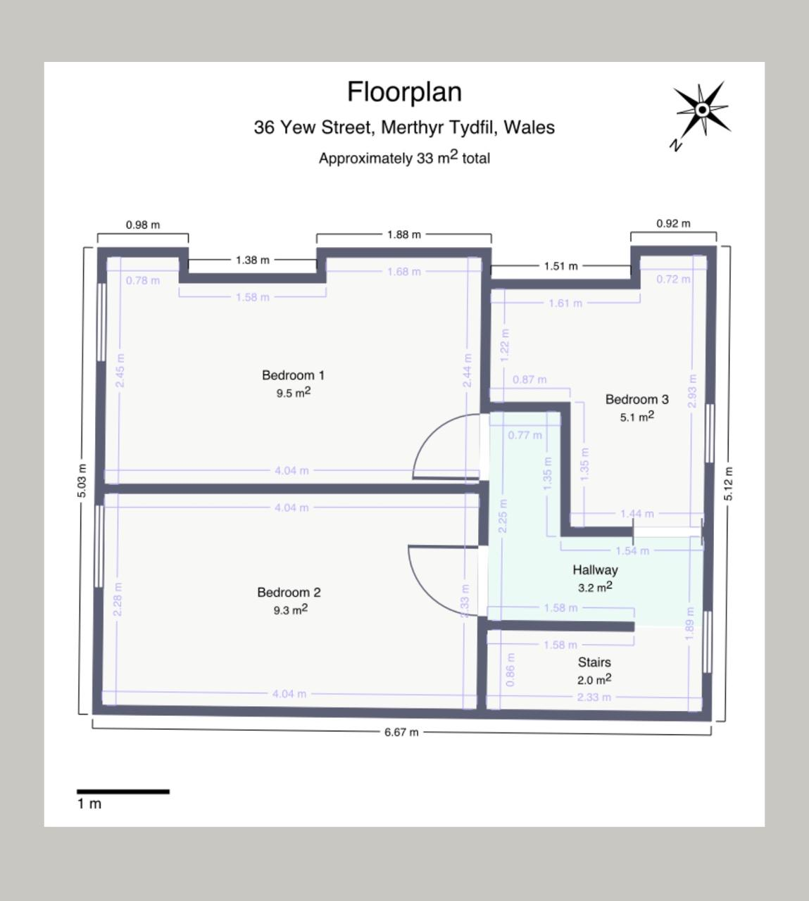 36, Yew Street, Merthyr Tydfil floorplan