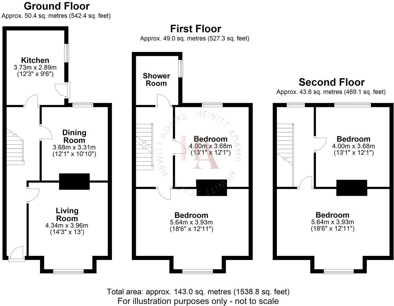 154, Church Road, Birkenhead floorplan