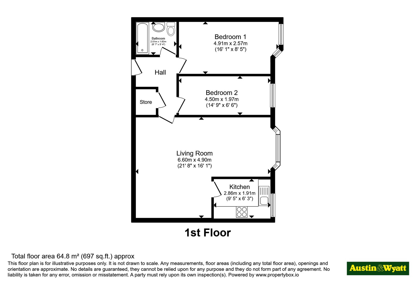 Flat 15, Library Mews,, Shillito Road, Dorset floorplan
