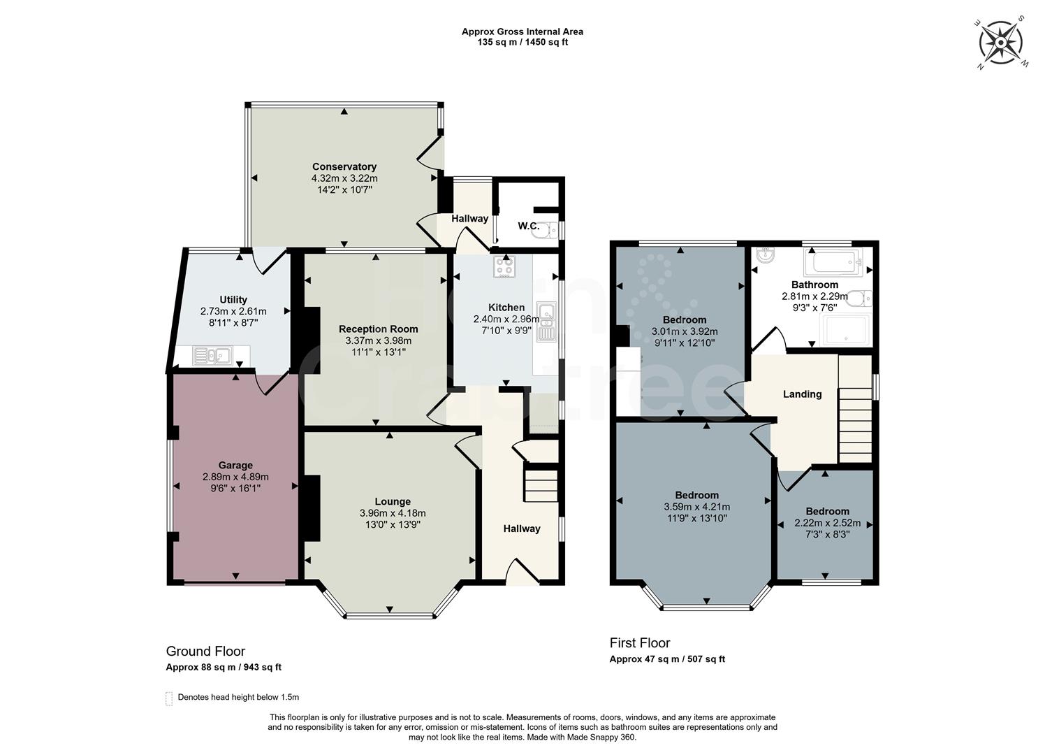 34, Heol Y Waun, Cardiff floorplan