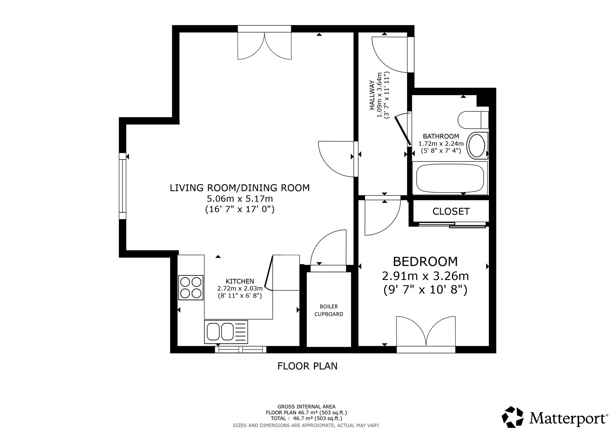 6 Mainy House Church Street, Maidstone floorplan