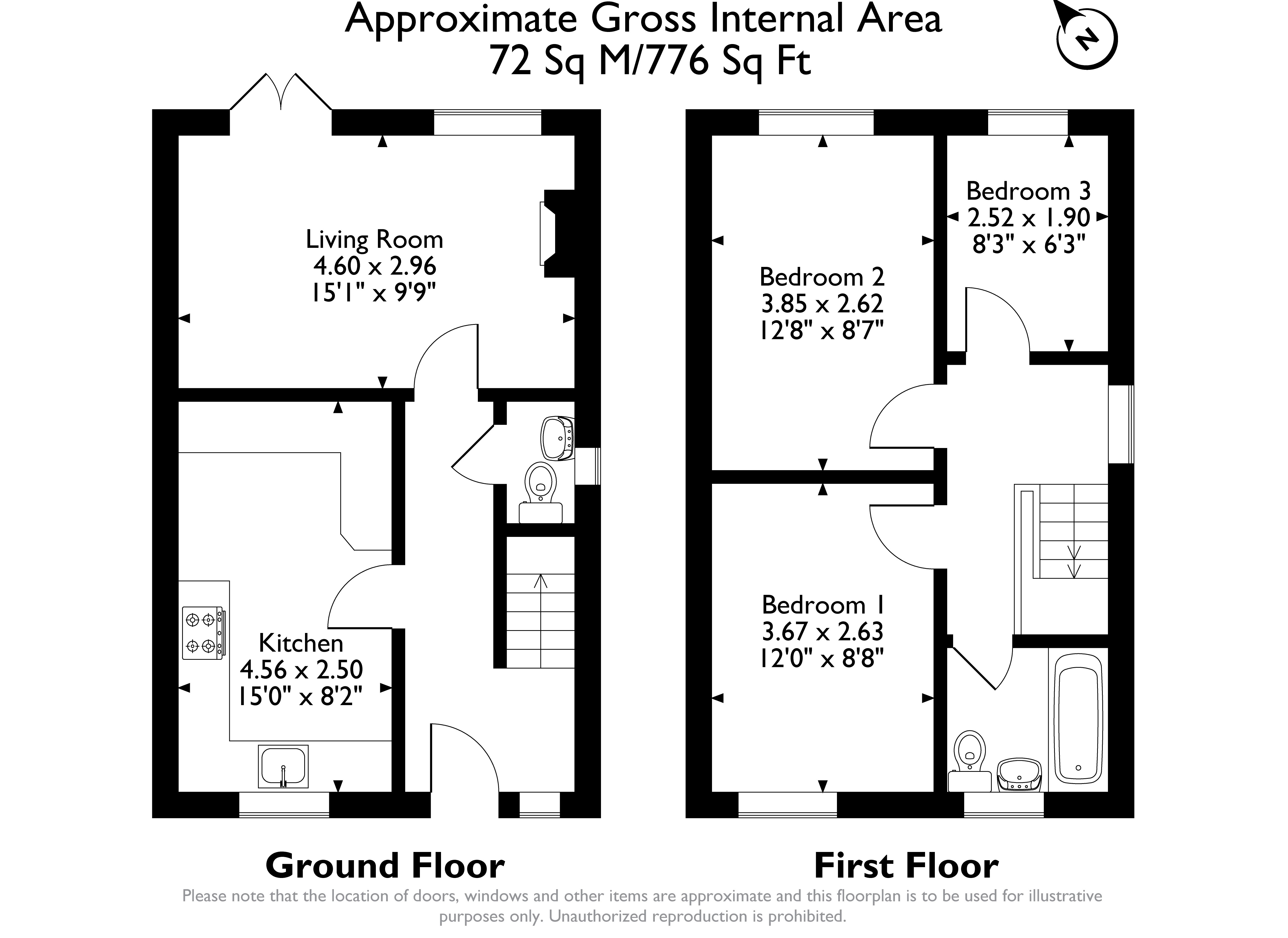 24, Brindle Close, Bradford floorplan
