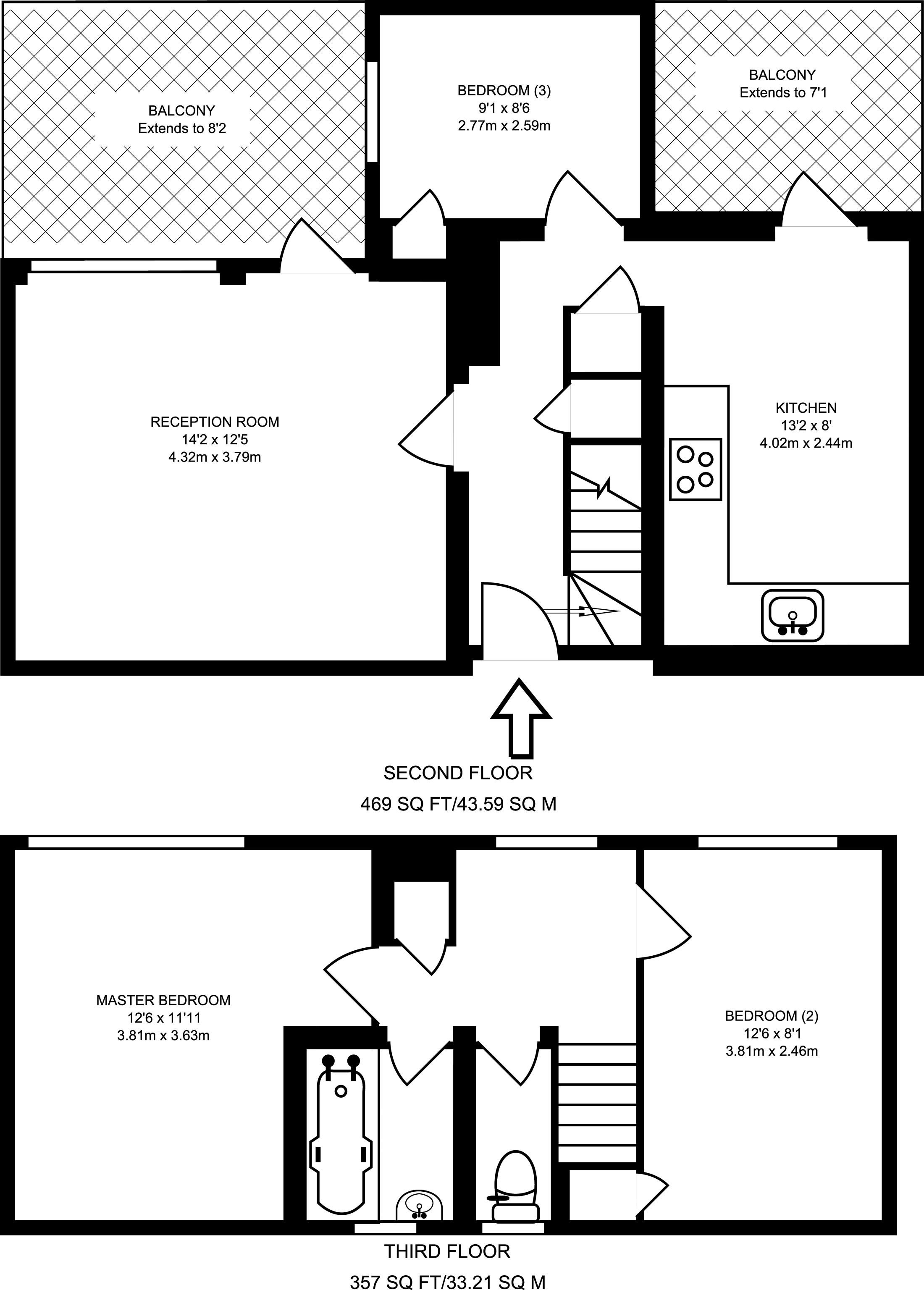 3 Bedrooms Flat to rent in Kingdon House, Canary Wharf E14