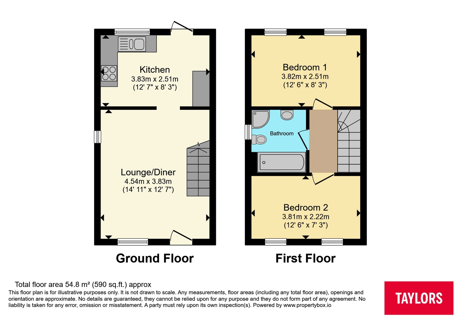73, Penda Close, Luton floorplan